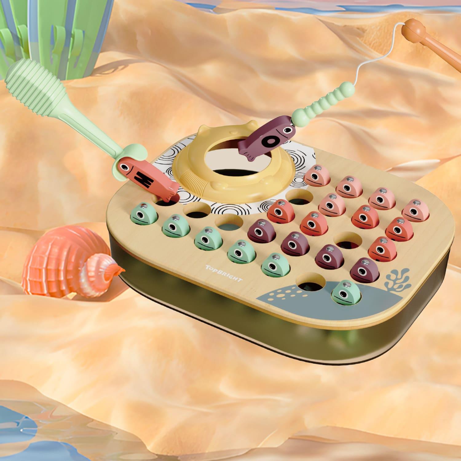 Topbright Wooden ABC Fishing Game