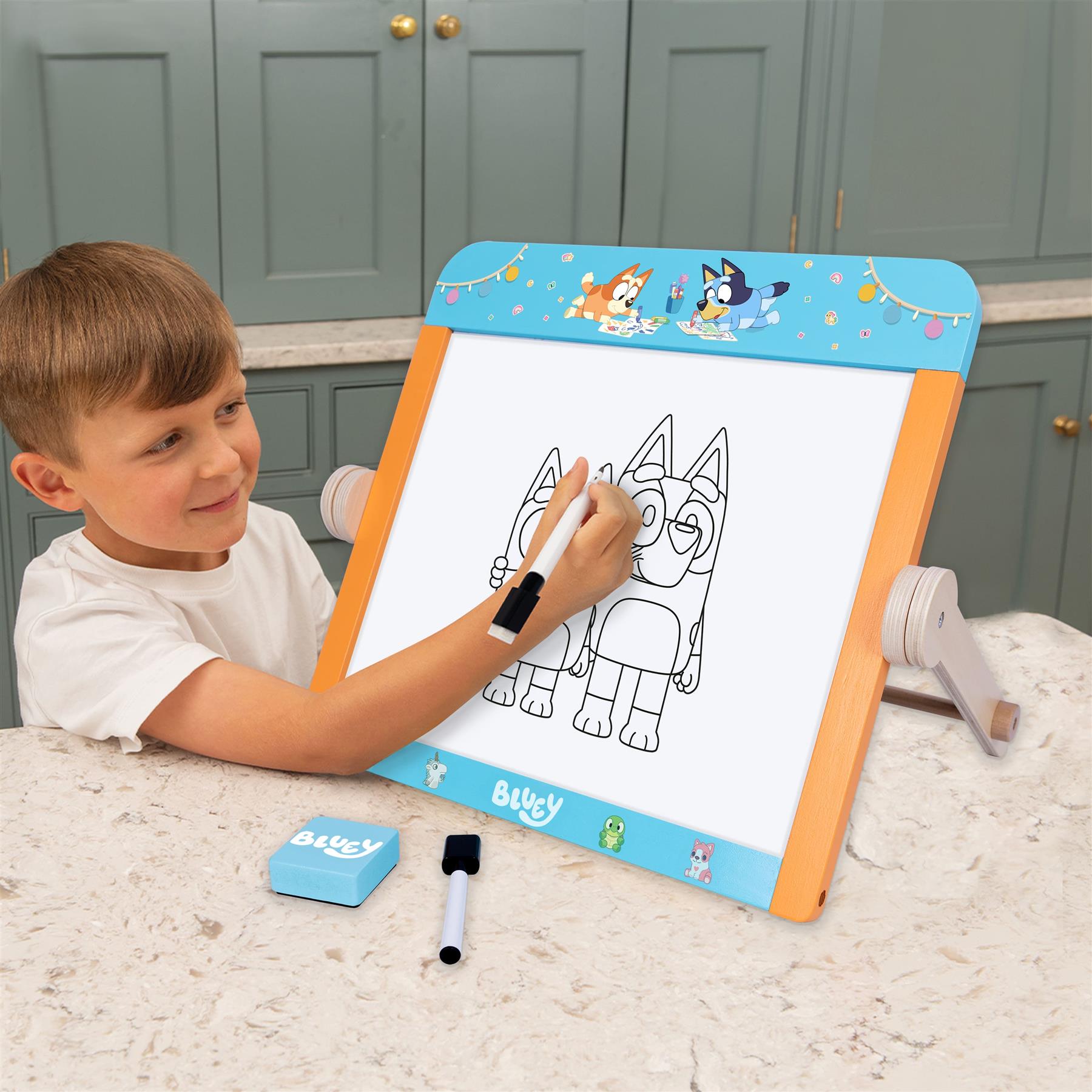 Bluey Wooden Table Top Easel