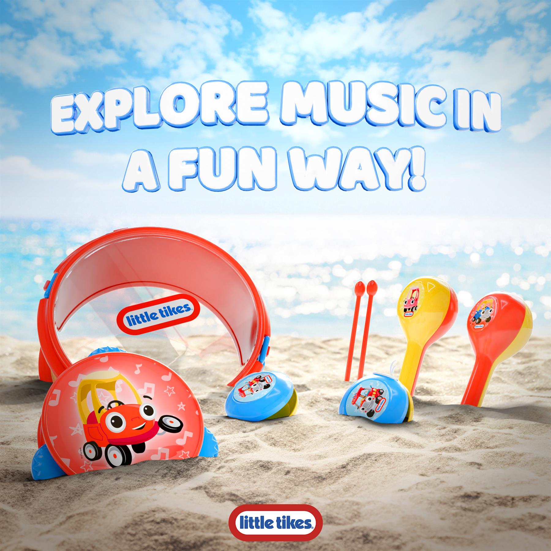 Little Tikes 6-Piece Drum Set