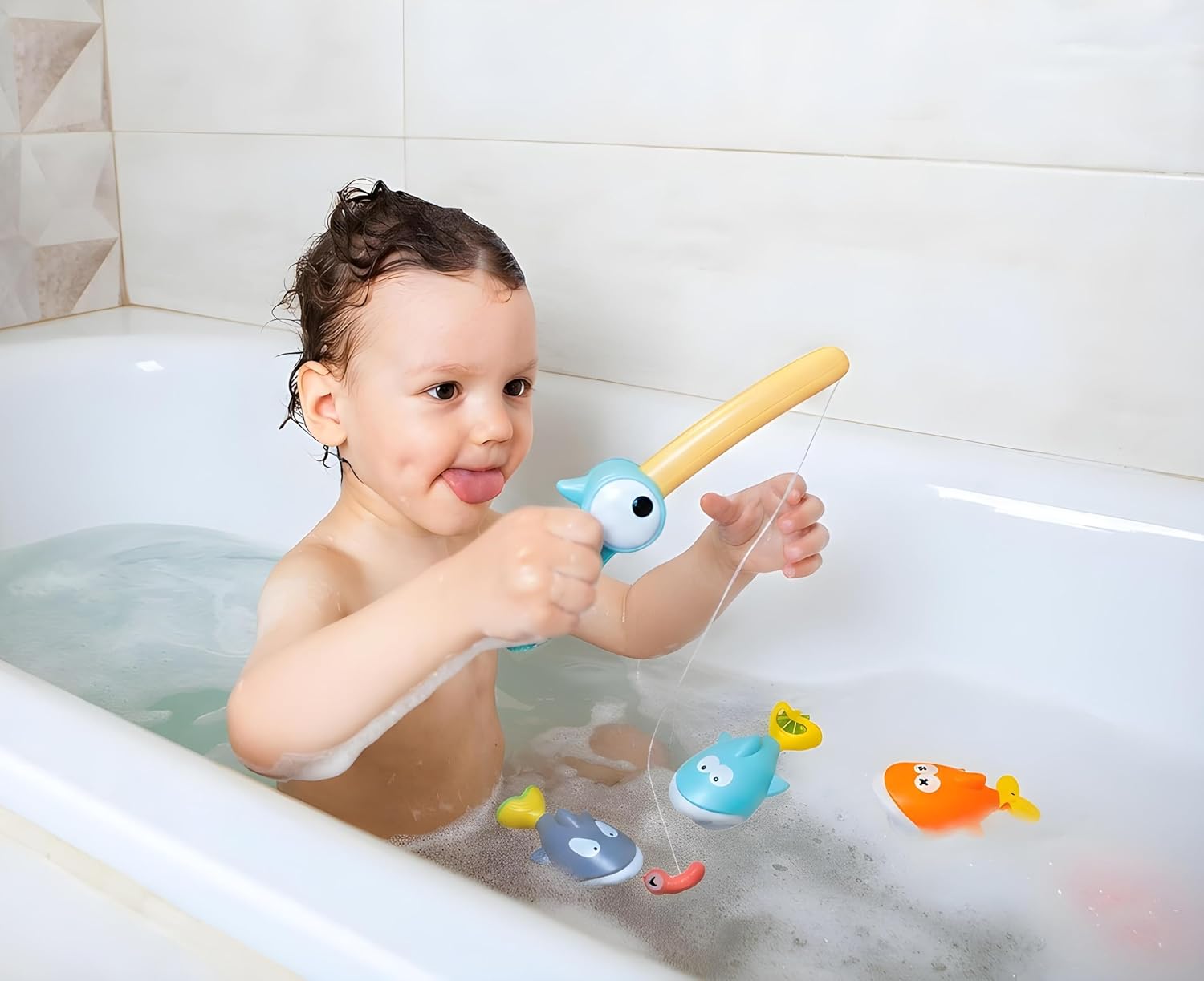 Bath Time Magnetic Fishing Set