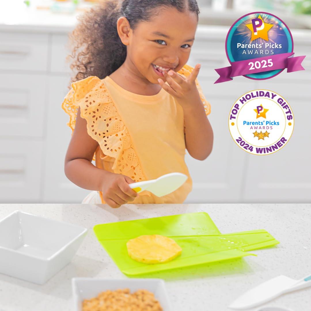 Tovla Jr. Montessori Premium Nylon Knife & Foldable Cutting Board Set