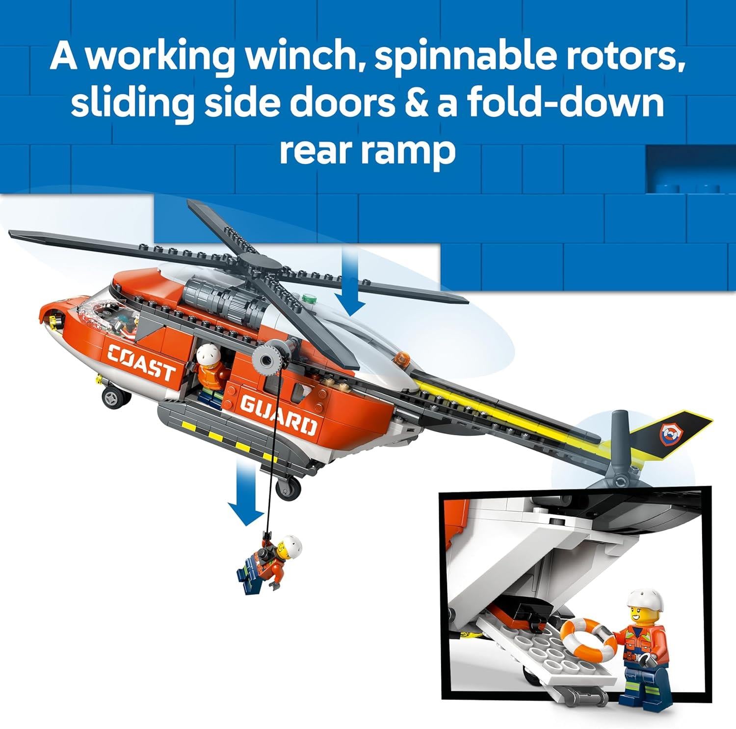 LEGO City Coast Guard Helicopter Building Toy 60503