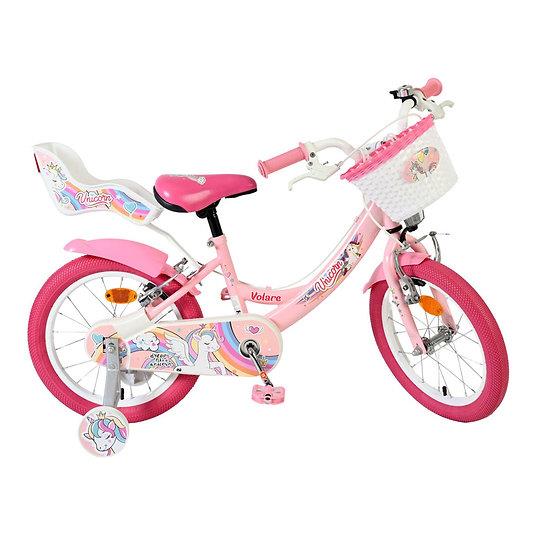 Volare Unicorn 16-Inch Bike - Pink