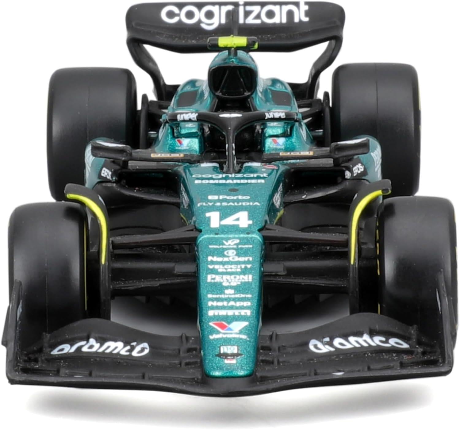 Bhurago Formula 1 1:43 Die-Cast Scale Race Car - Aston Martin