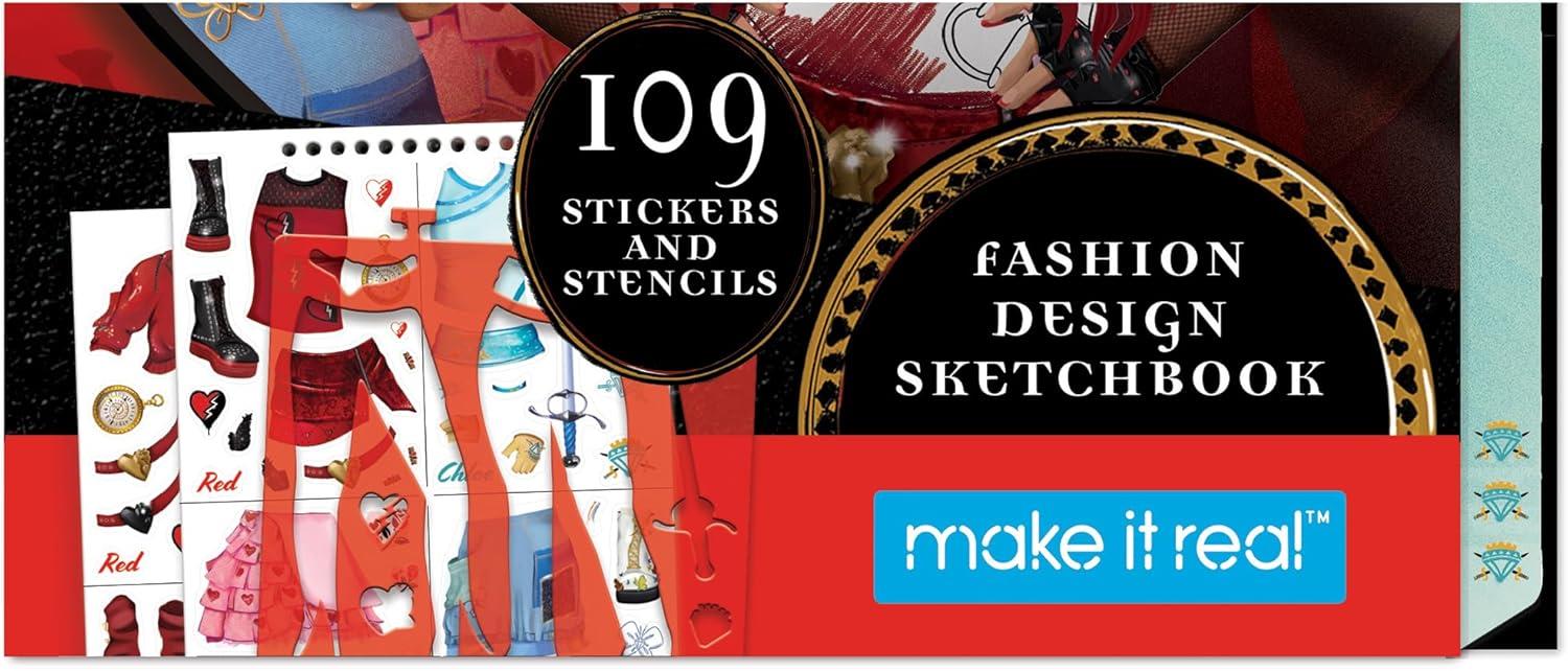 Disney Descendants 4 Rise of Red Fashion Sketchbook