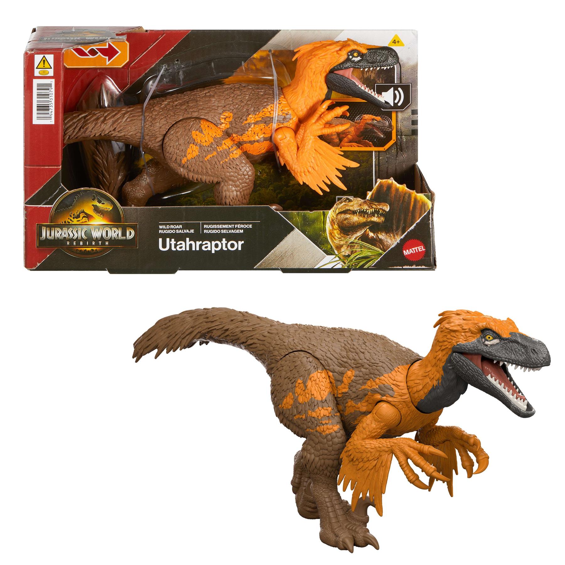 Jurassic World Rebirth Wild Roar Dinosaur Figure with Sounds Assortment