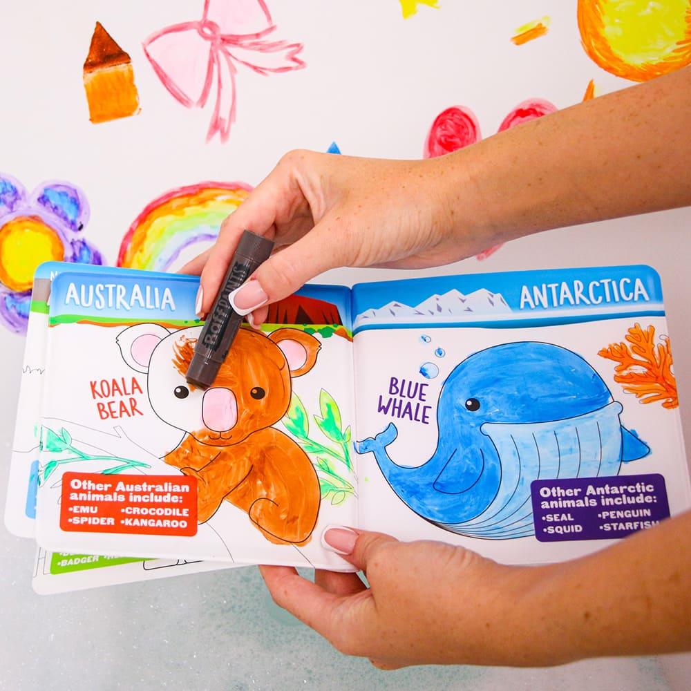 Zimpli Baff - Bath Paints Activity Set and Colouring Book