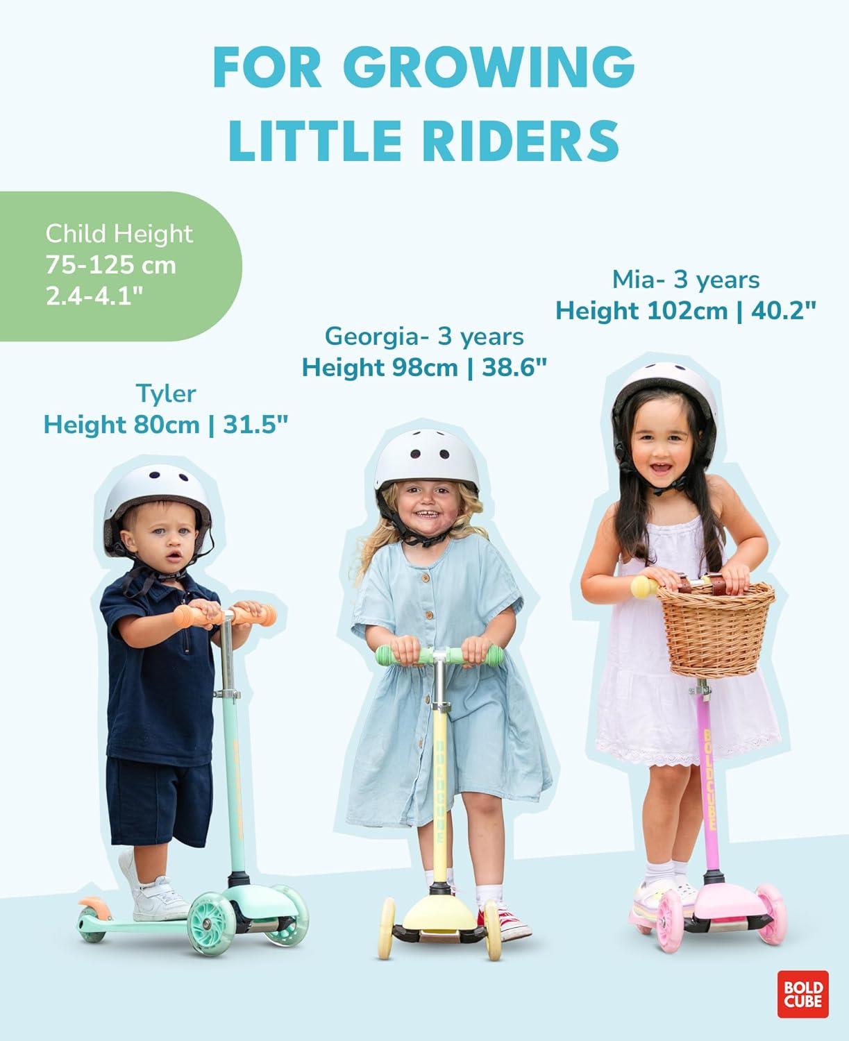Boldcube Teeny 3 Wheel Scooter - Blue