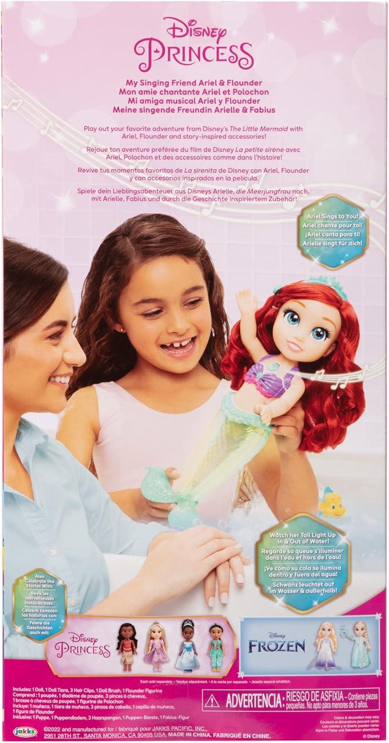 My Little Mermaid My Singing Friend Ariel Doll & Flounder Singing