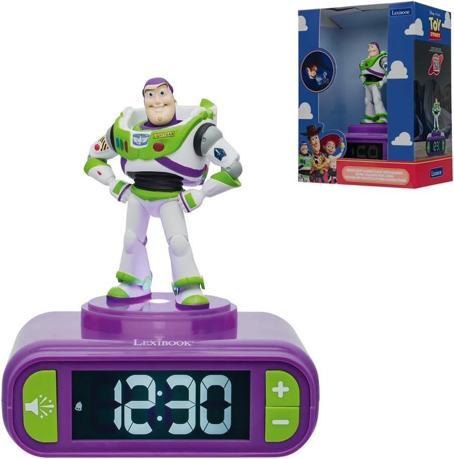 Toy Story 5 Buzz Night Light Alarm Clock with Sounds