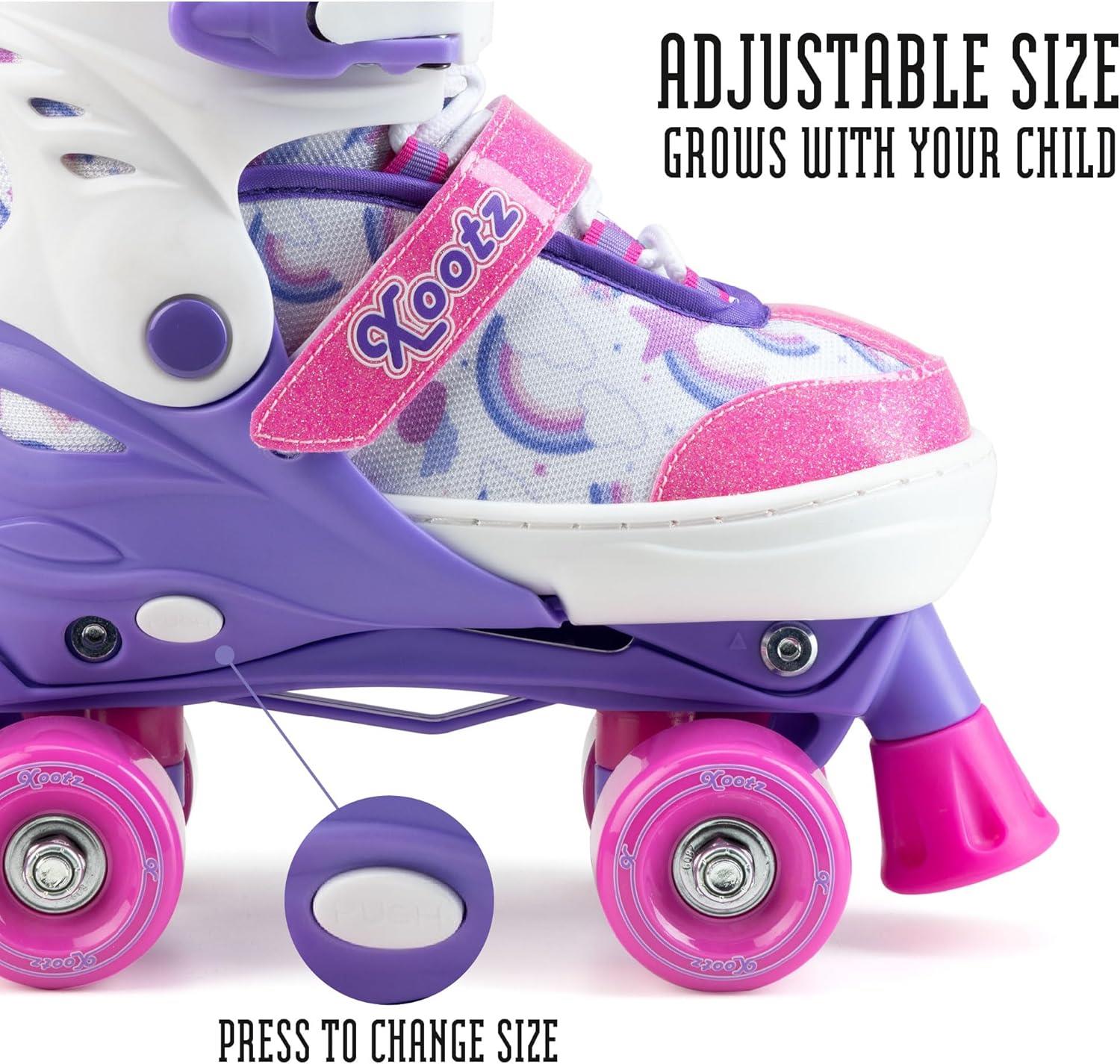 Xootz Semi Soft Jet Roller Skates 13C-3 - Pink