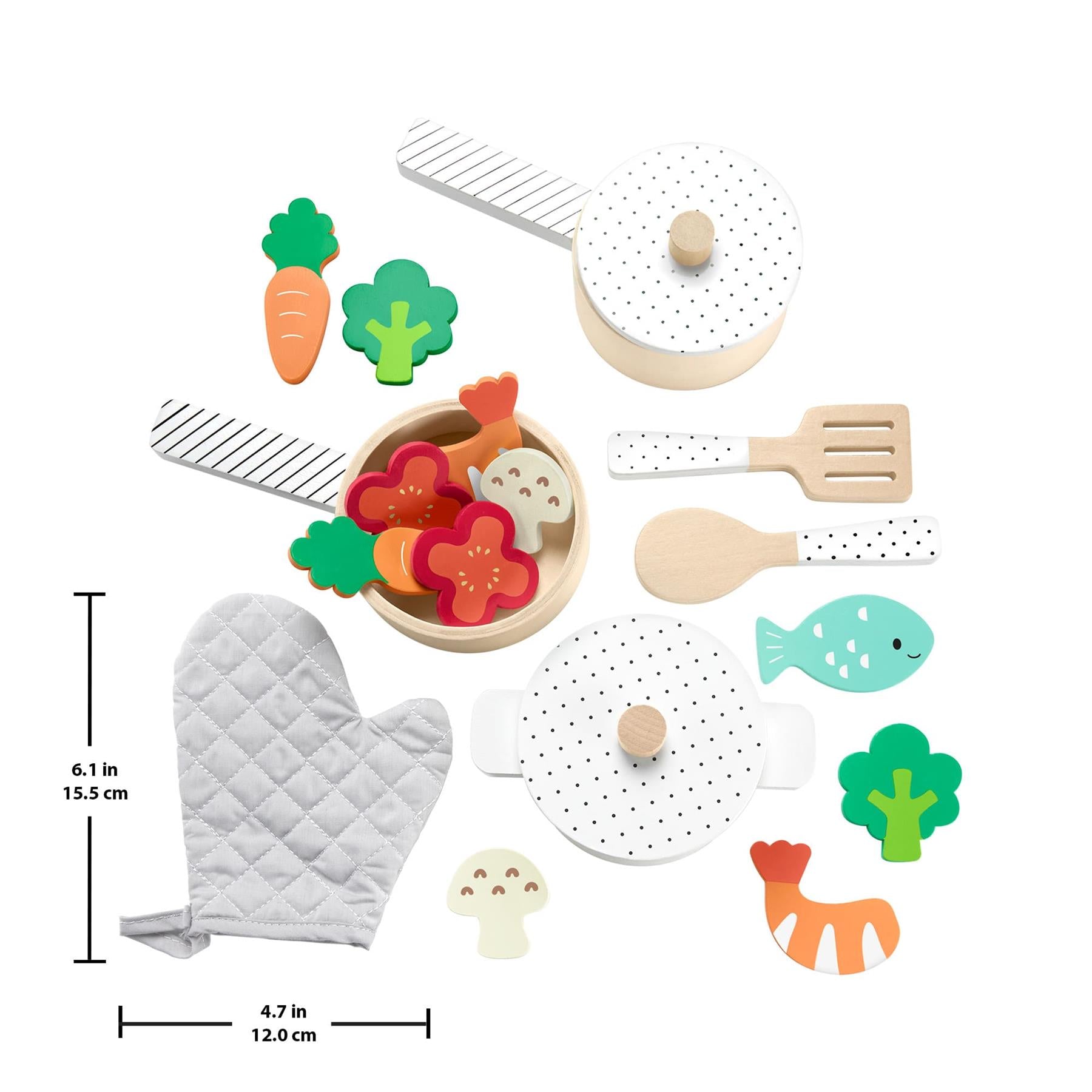 Fisher-Price Wooden Pots & Pans Set