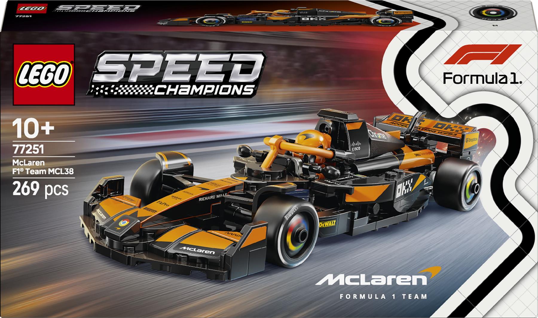 LEGO Speed Champions McLaren F1 Team MCL38 Race Car 77251