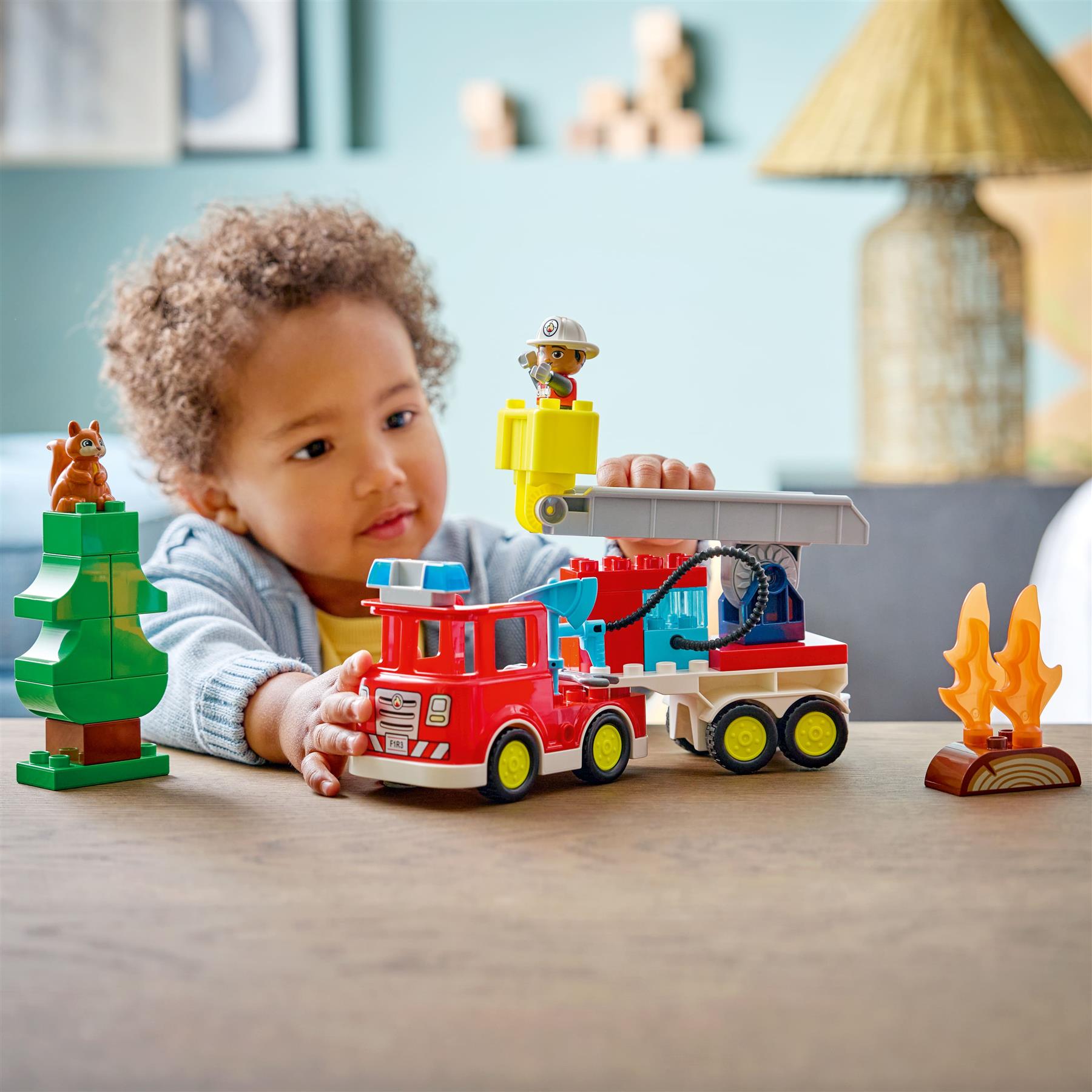 LEGO Duplo Fire Truck with Hose and Firefighter 10473