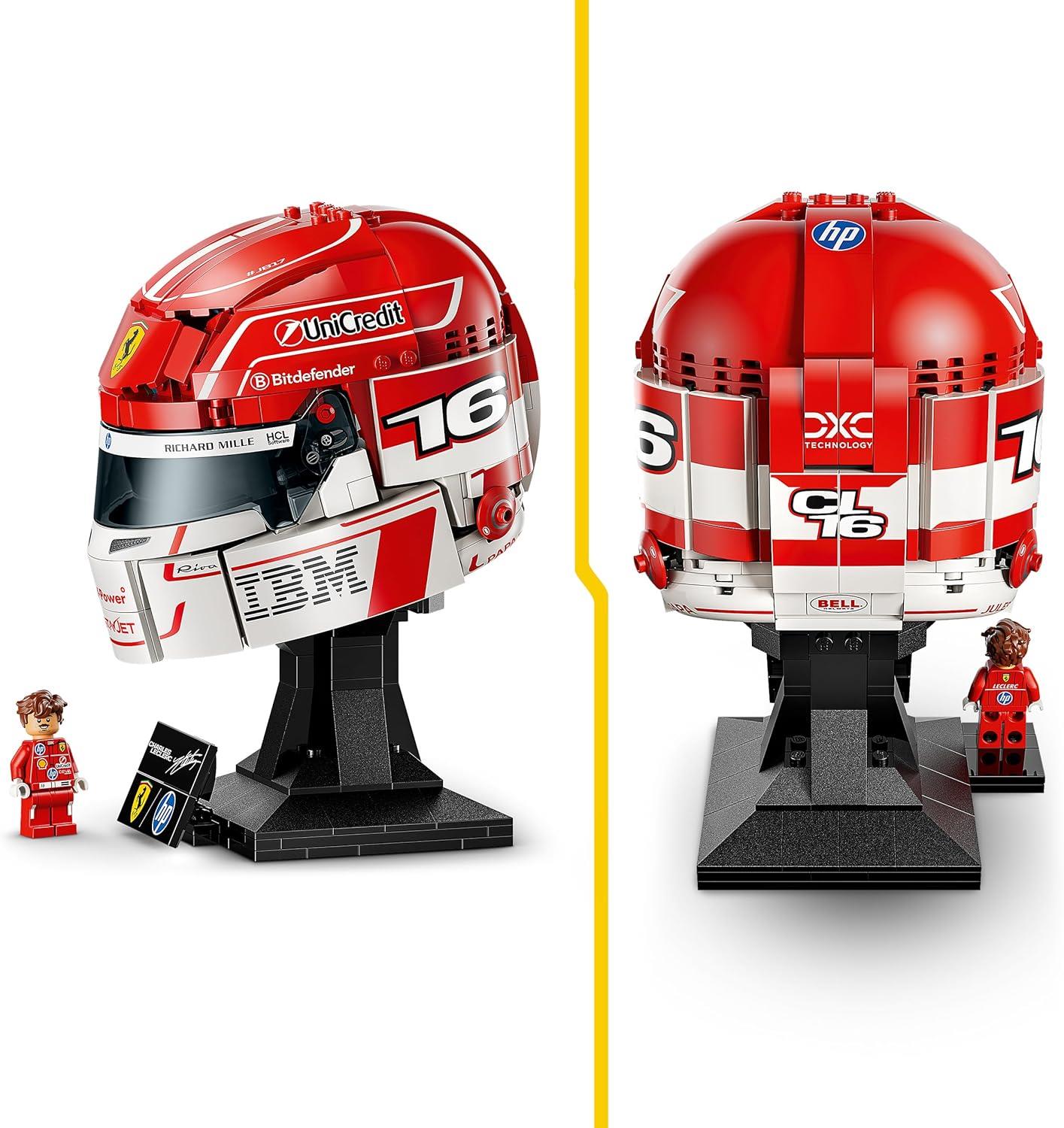 LEGO F1 Scuderia Ferrari HP Helmet - Leclerc Helmet 43014
