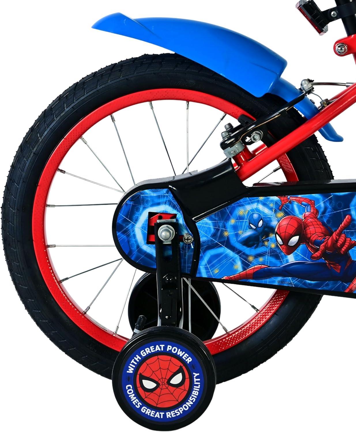 Spiderman Kids 16 Inch Bike - Blue/Red