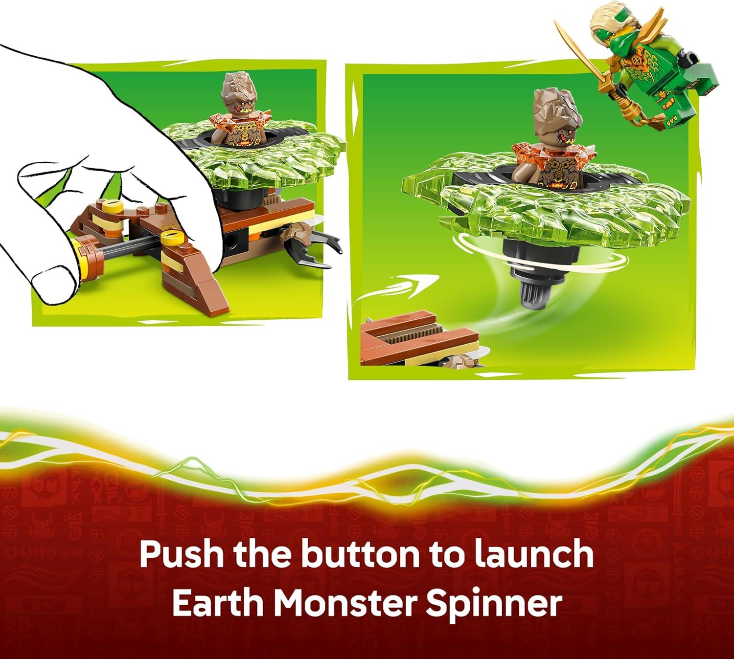 LEGO Ninjago Dragons Rising Lloyd vs. Earth Monster Spinner 71850