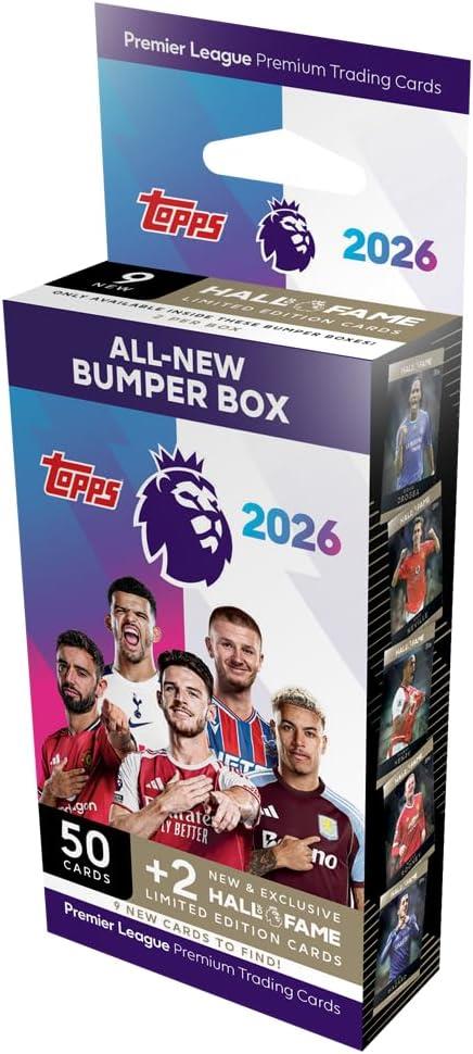 Topps Premier League Season 25/26 Trading Cards - 2026 Bumper Box