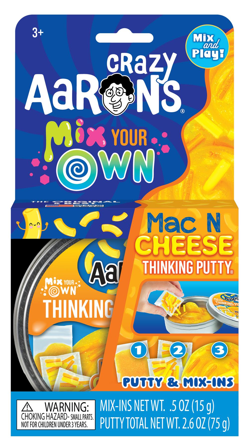 Crazy Aaron's Thinking Putty Mix Your Own Mac N Cheese Putty Playset