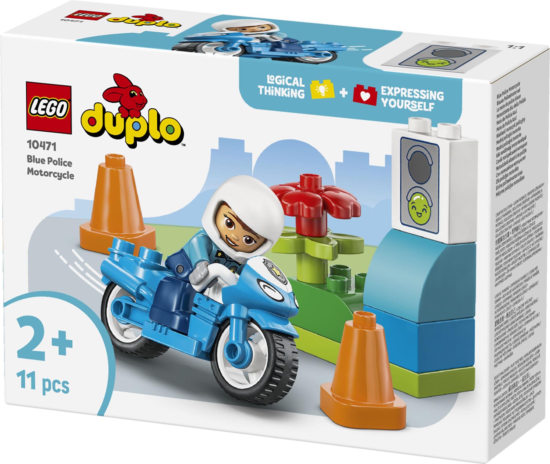 LEGO Duplo Blue Police Motorcycle 10471