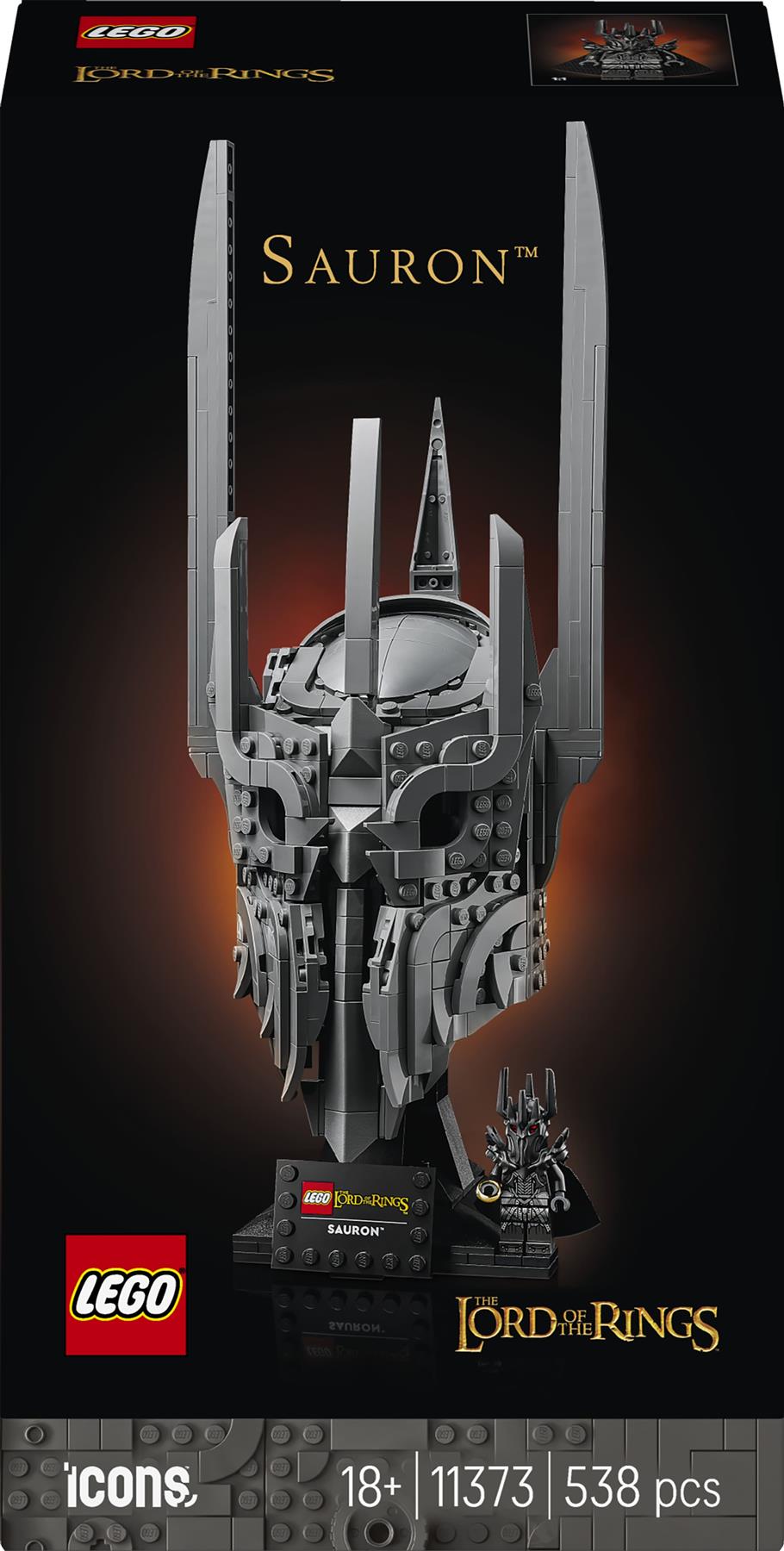 LEGO Icons The Lord of the Rings: Sauron’s Helmet 11373 Building Kit 11373