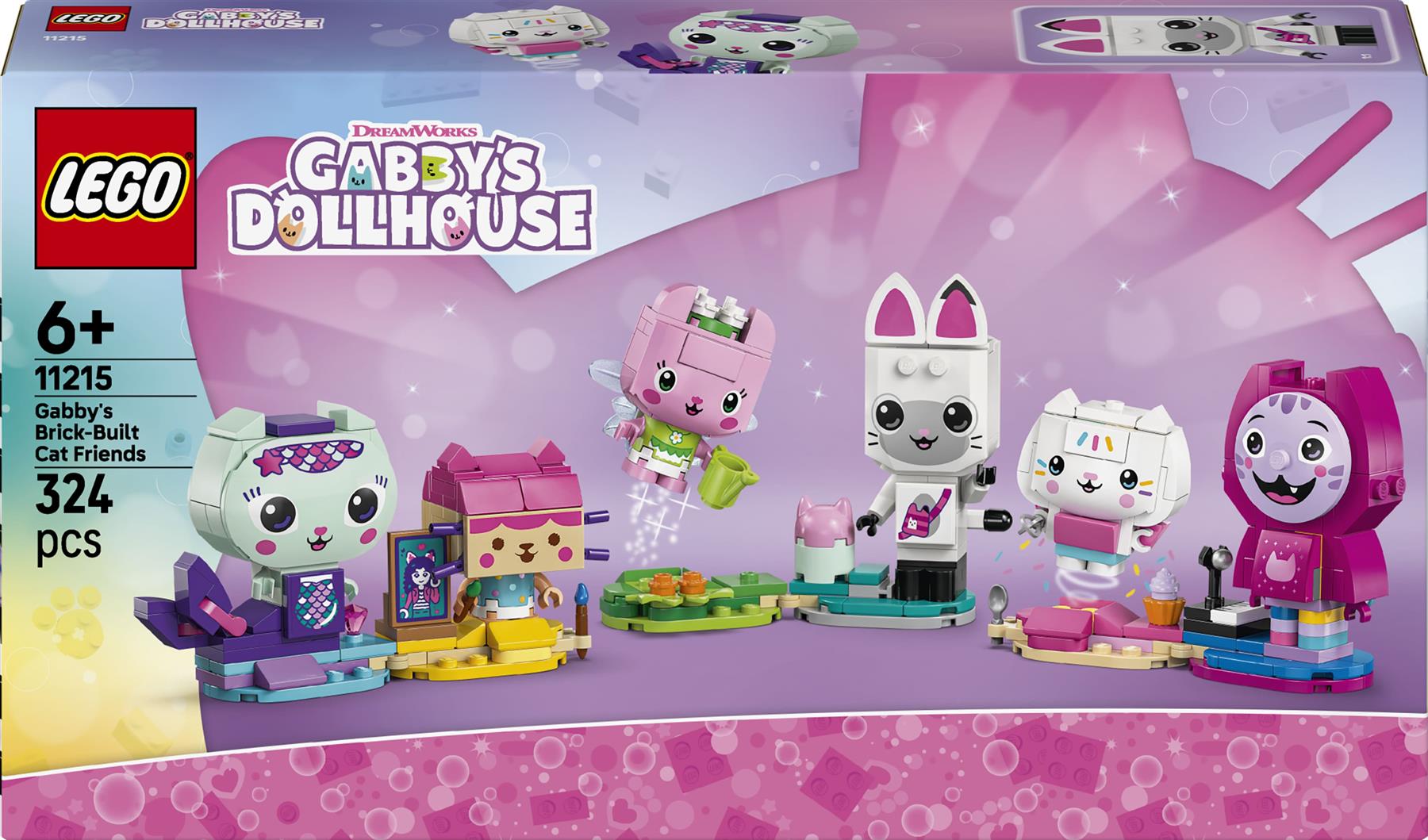 LEGO Gabbys Dollhouse Gabby's Brick-Built Cat Friends 11215