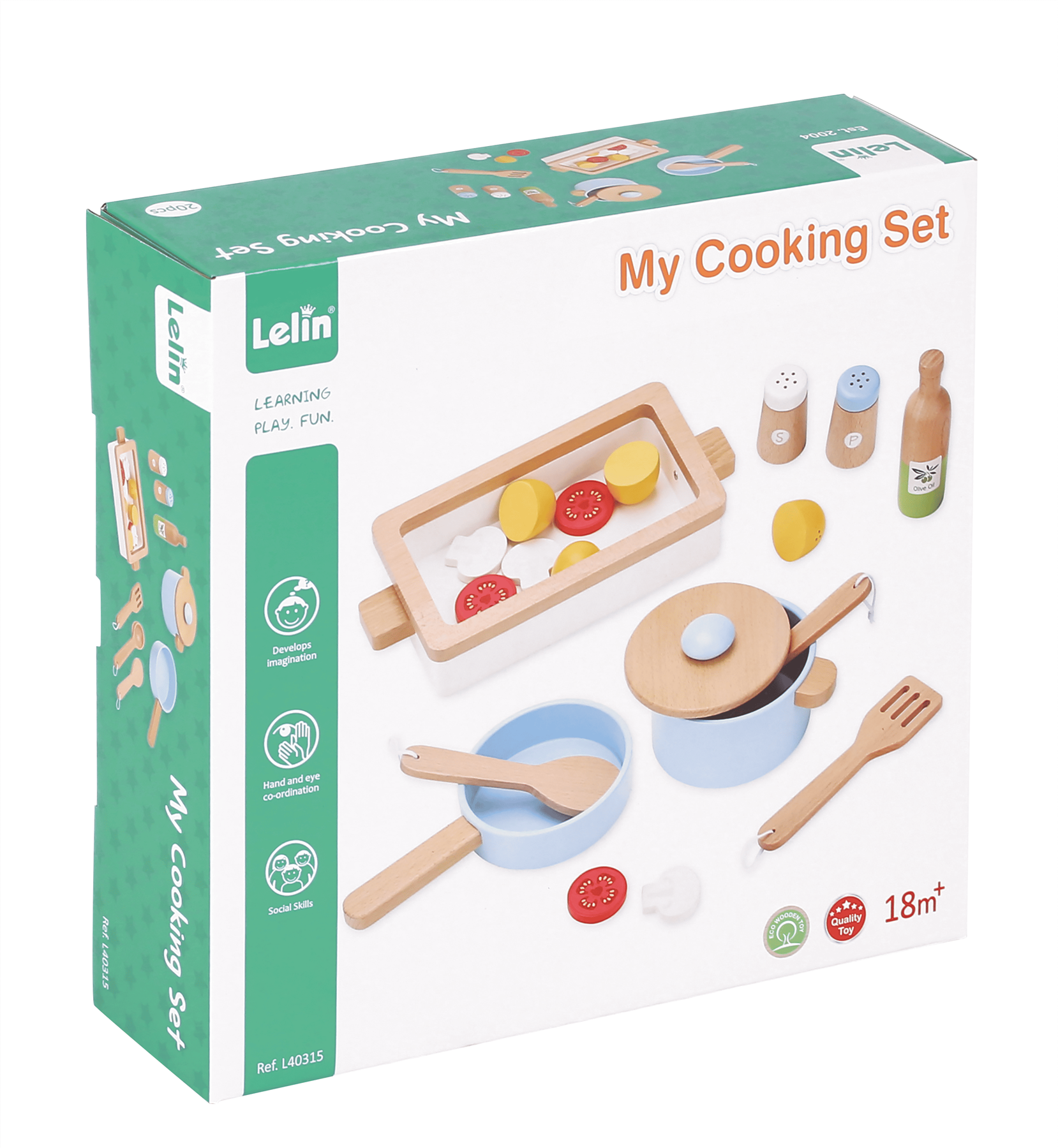 Lelin Wooden Cooking Set