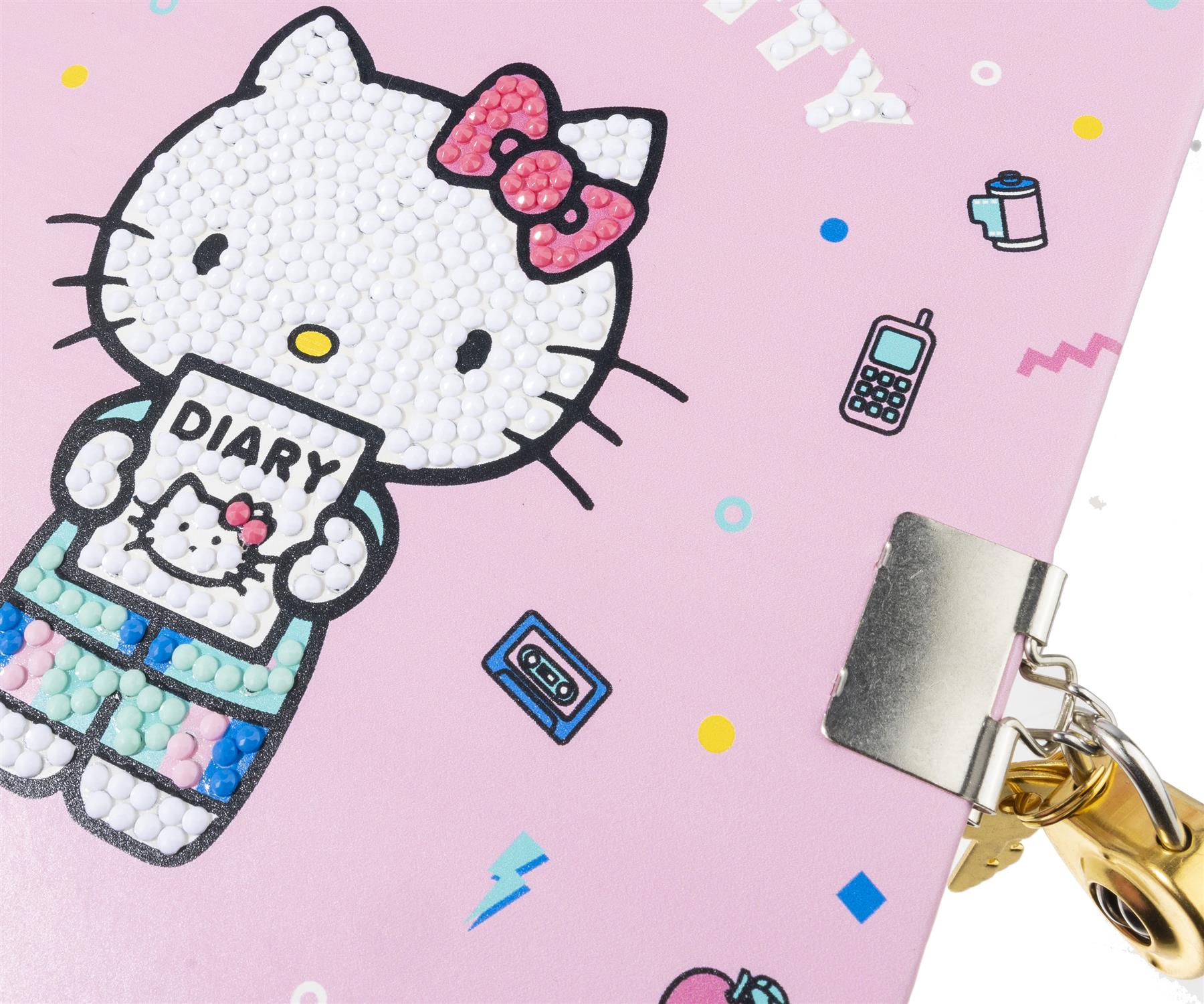 Hello Kitty and Friends Diary Crystal Art Secret Diary