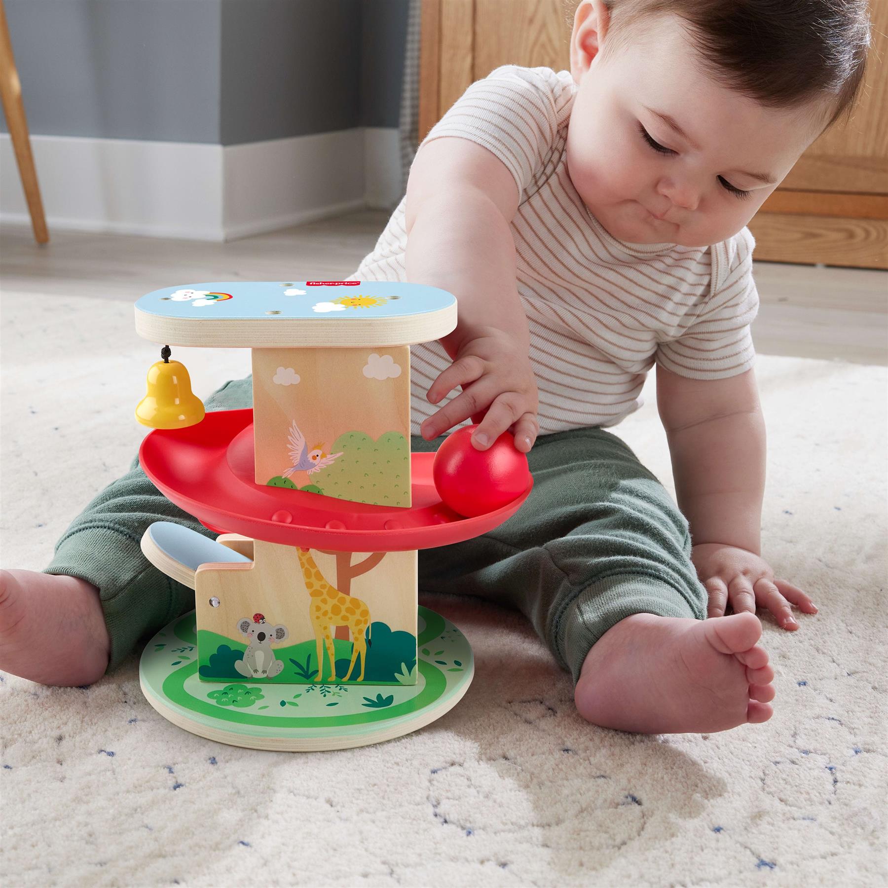 Fisher-Price Wooden Treehouse Ball Run
