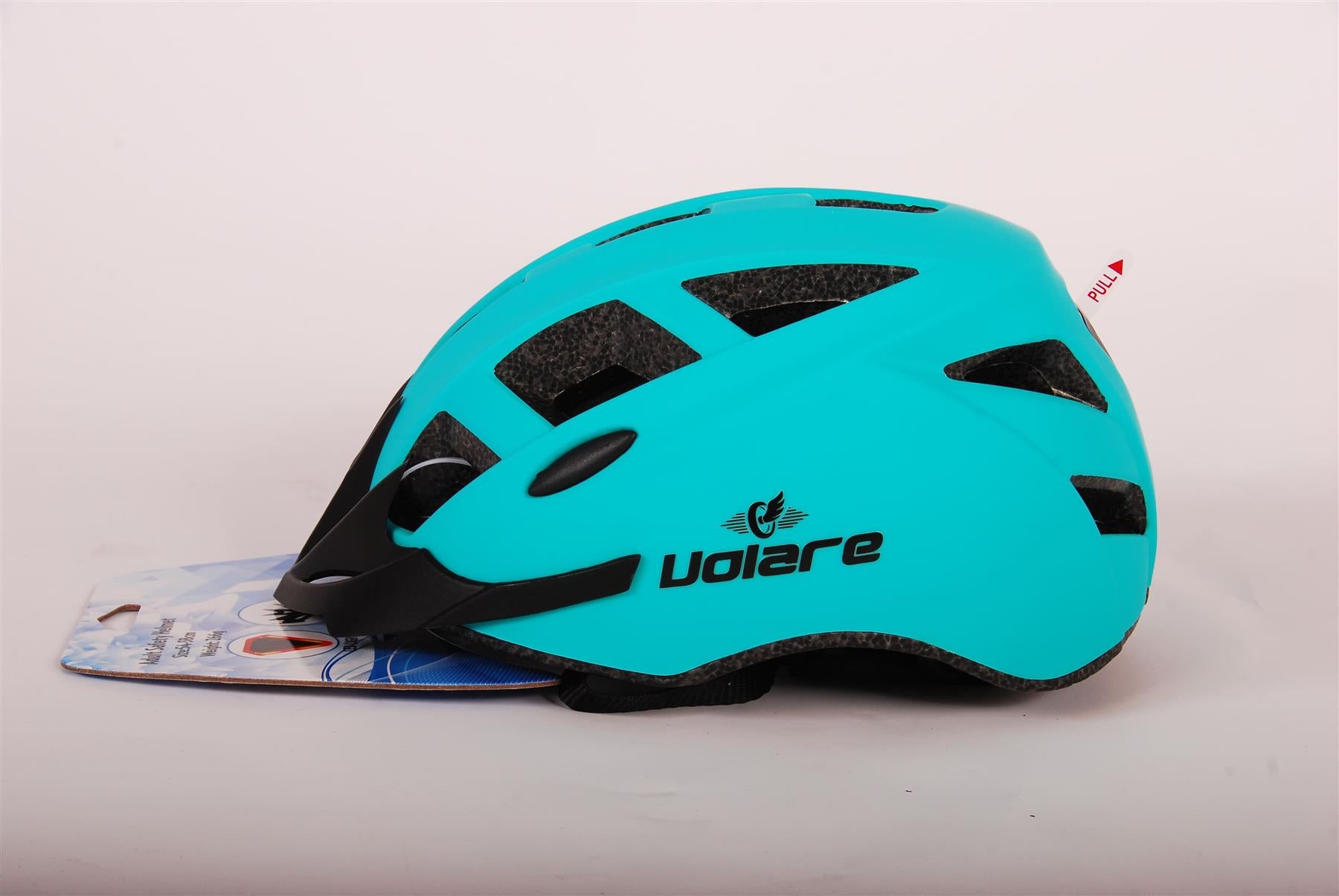Volare 54-58 cm Bicycle Helmet - Green with LED Light