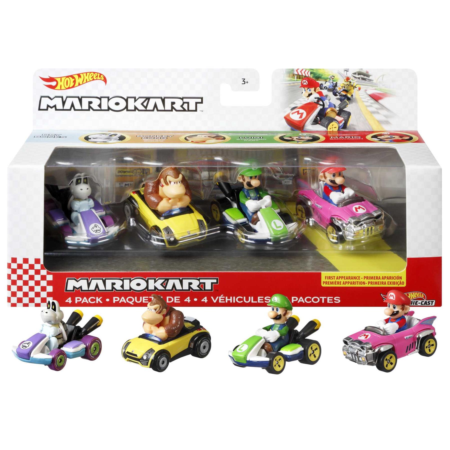 Hot Wheels Mario Kart 4 Pack Assortment