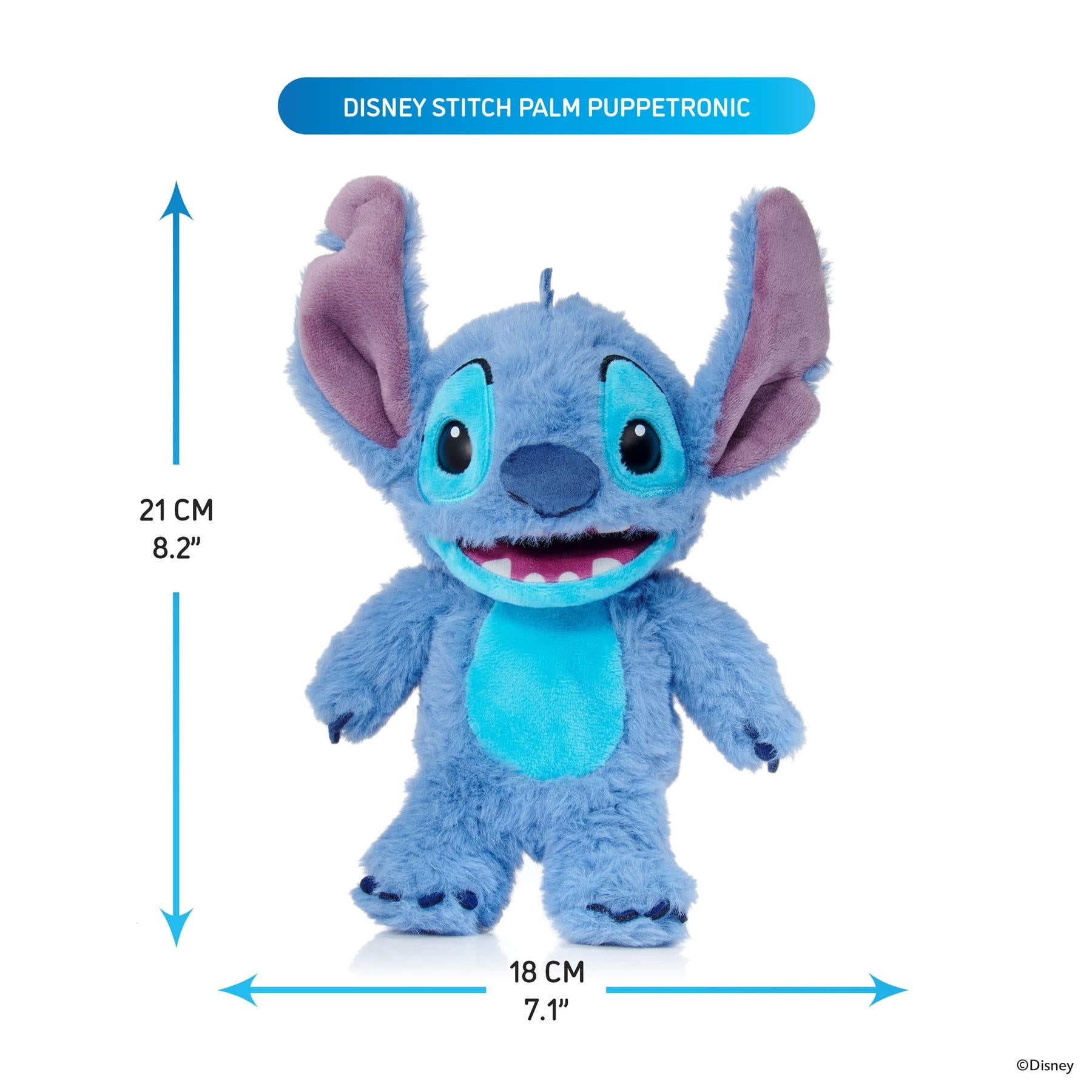 Disney Stitch Palm Puppetronic Plush