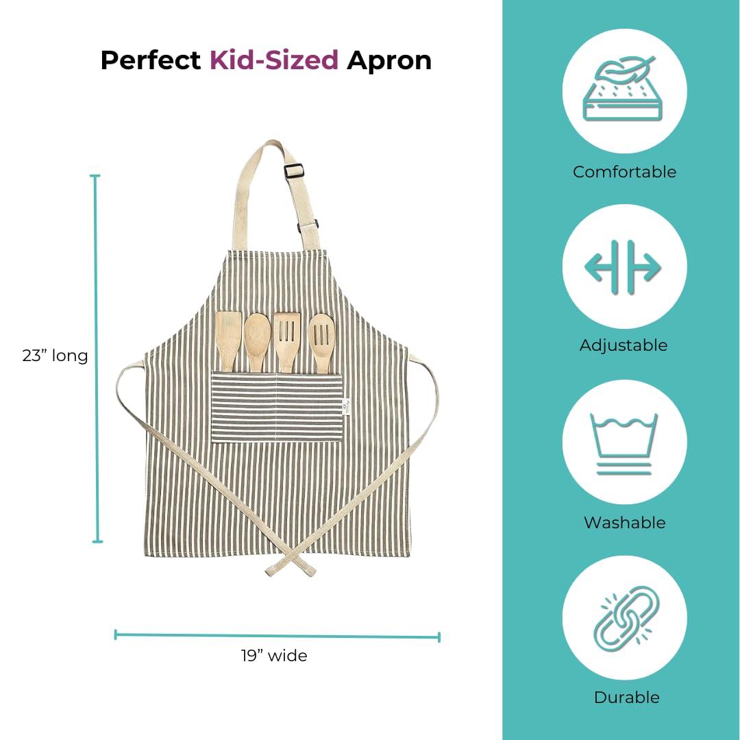 Tovla Jr. Montessori My First Cookbook, Apron & Hat Set