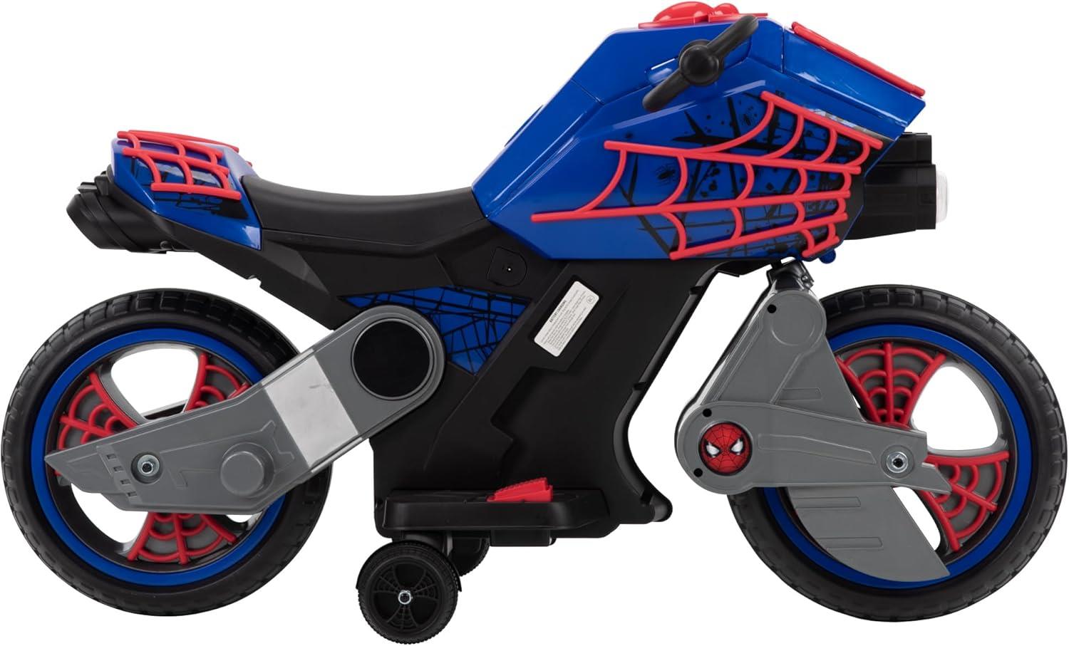 Huffy Spider-Man Battery-Operated Motorcycle Bike