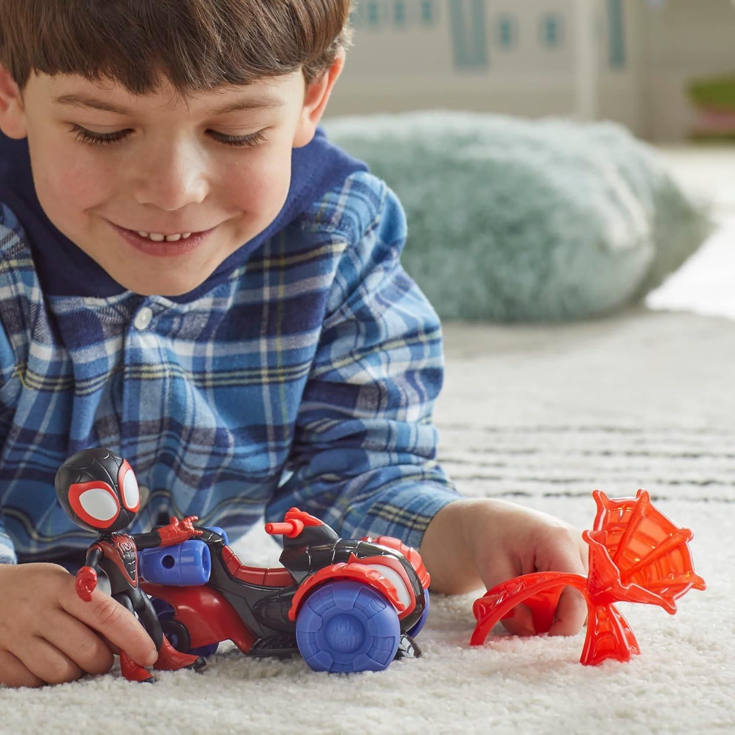 Spidey and His Amazing Friends Miles Morales Spider Man Techno Racer