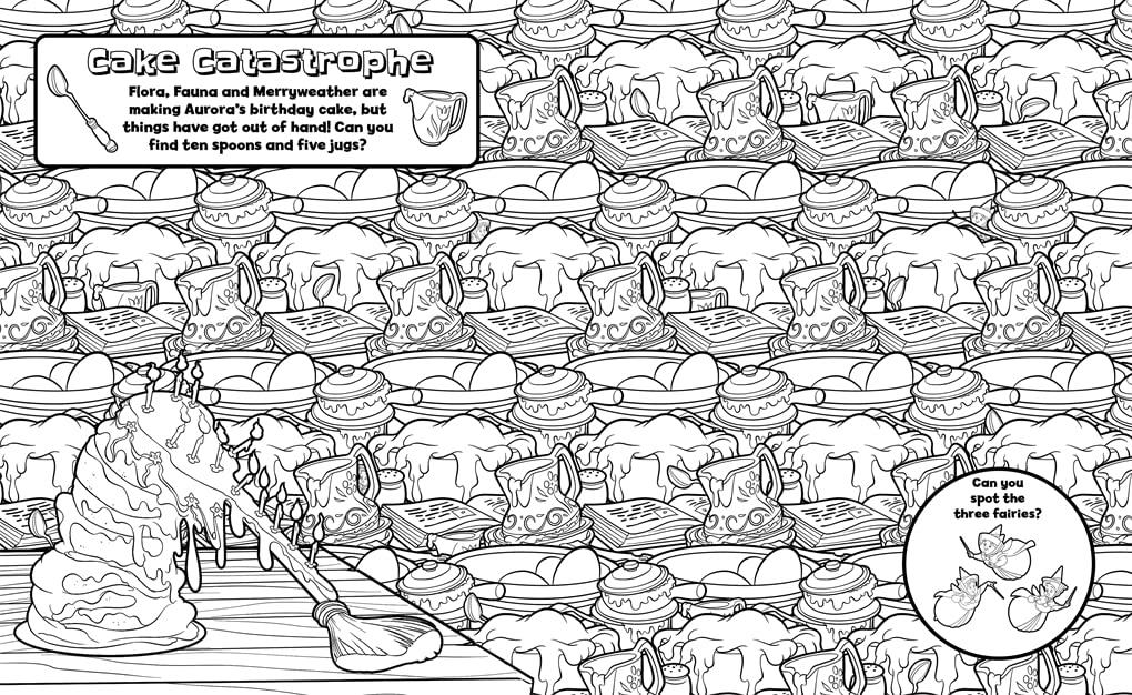 Disney Princess Search & Find Colouring Book