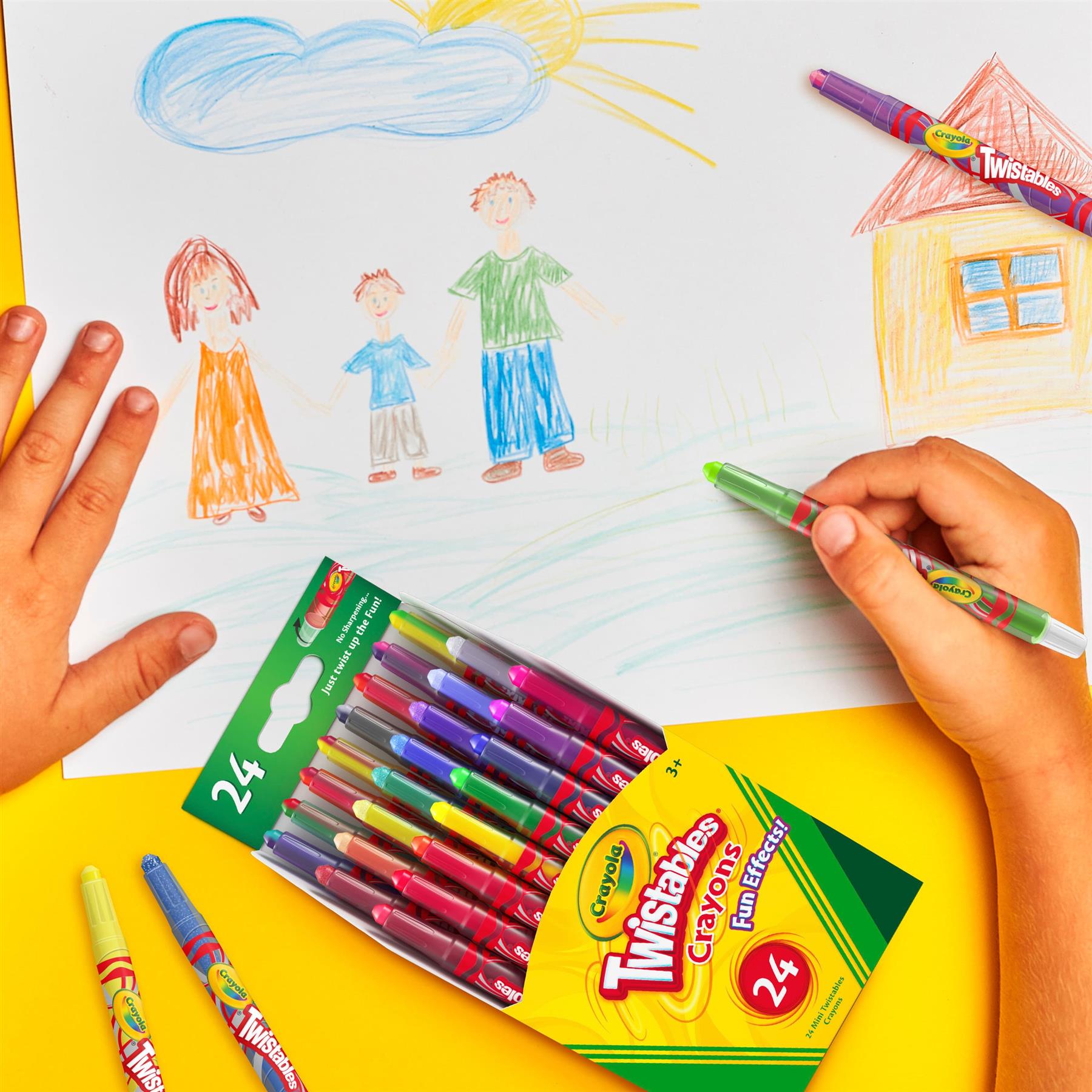 Crayola 24 Twistables Fun Effect Crayons