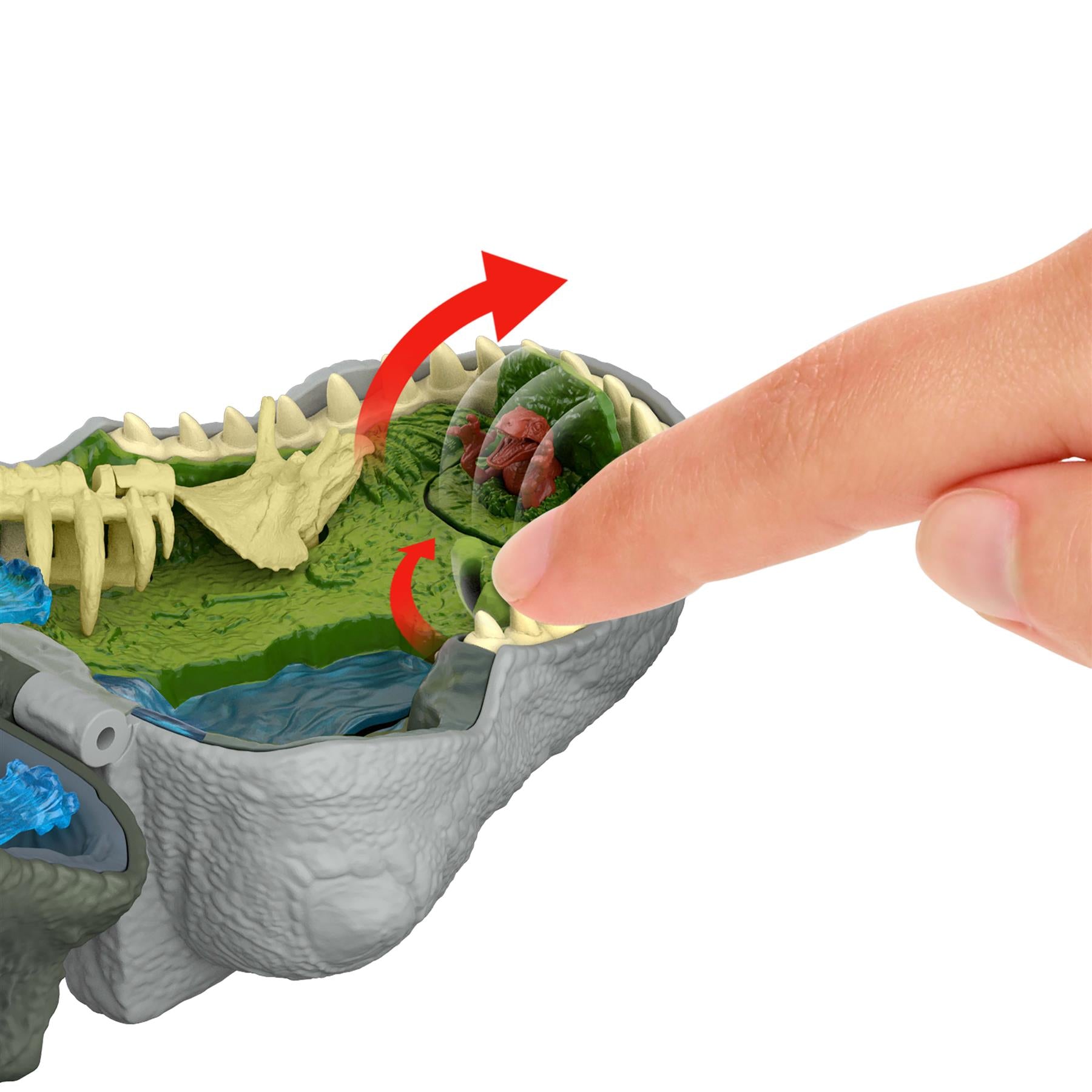 Jurassic World Rebirth Micro Adventure Tyrannosaurus Rex Head Playset