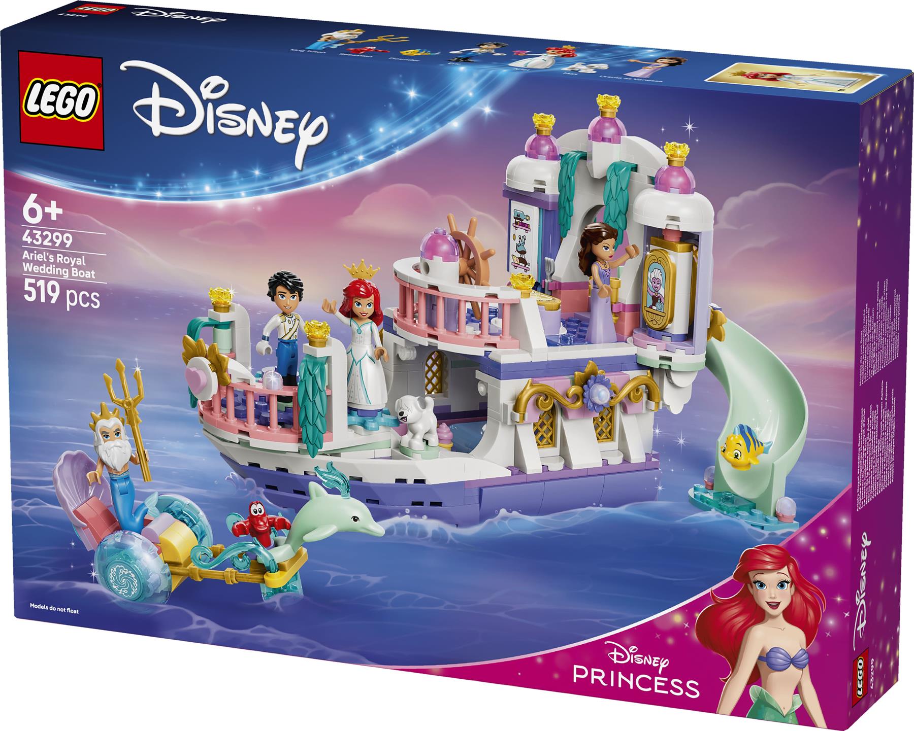 LEGO Disney Ariel's Royal Wedding Boat 43299