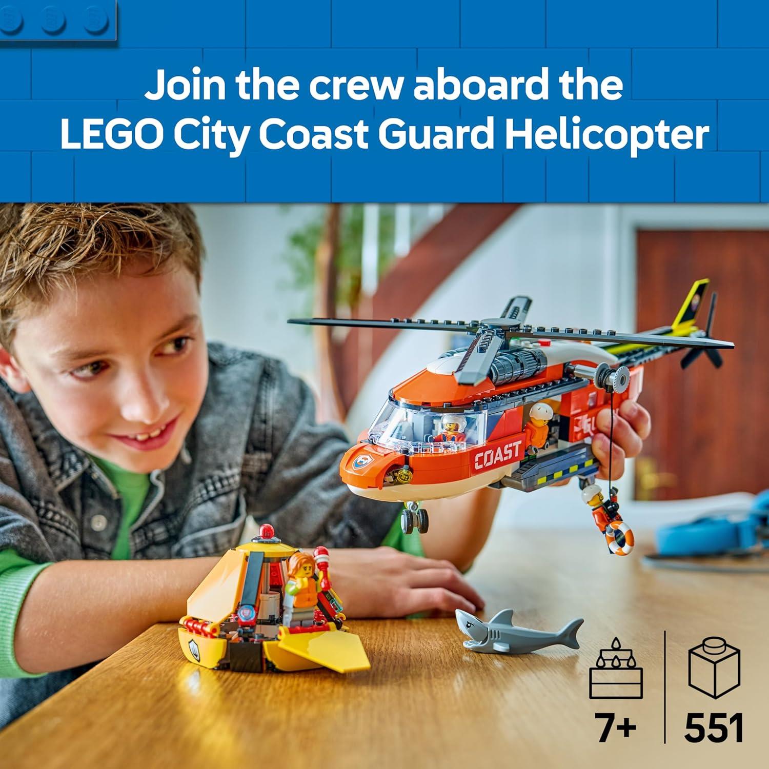 LEGO City Coast Guard Helicopter Building Toy 60503