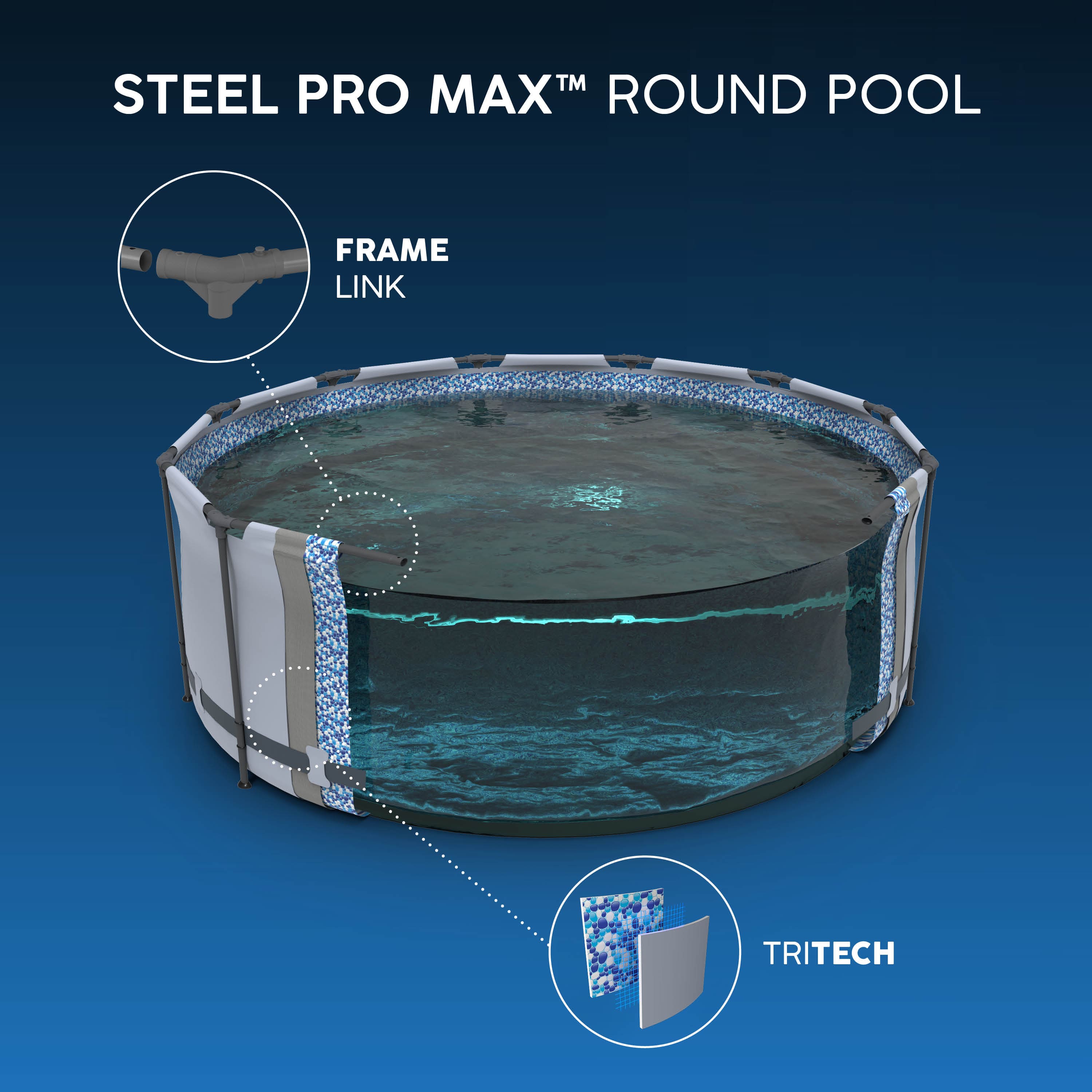 Bestway Steel Pro Max 12ft x 48" Pool with Pump, Cover & Ladder