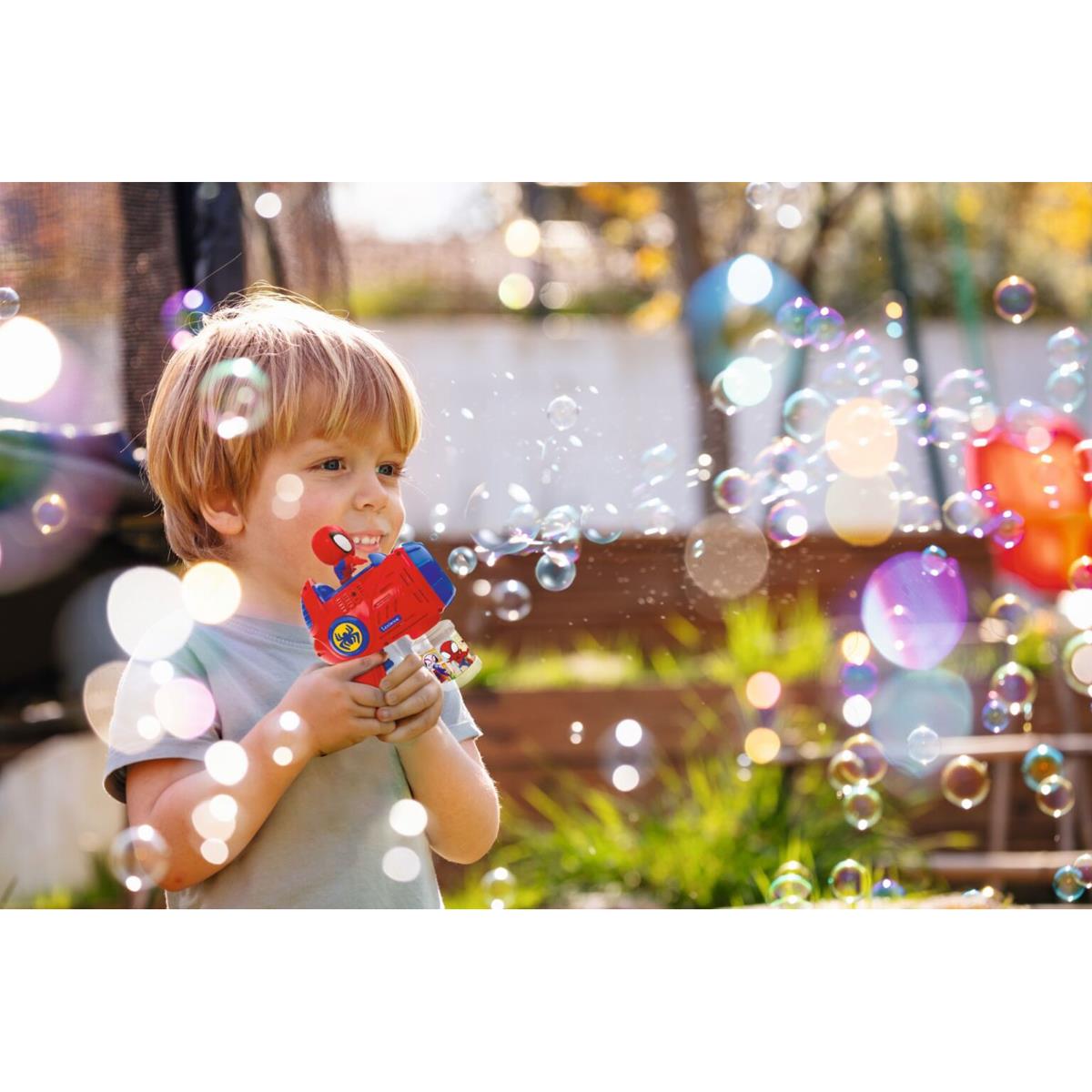 Spidey Bubble Gun  Blaster with Light and Sound Effects