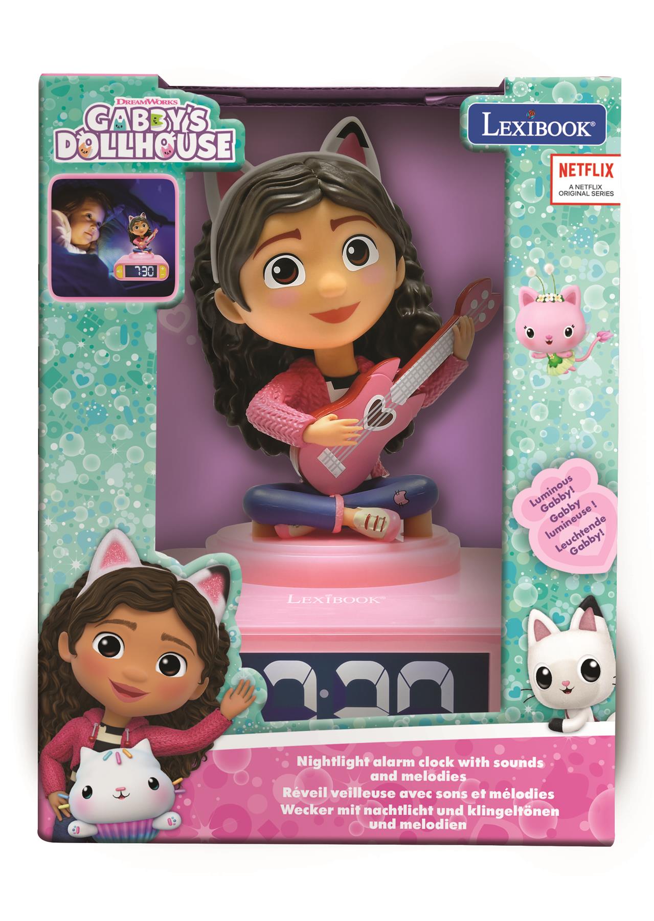 Gabby’s Dollhouse Night Light Alarm Clock