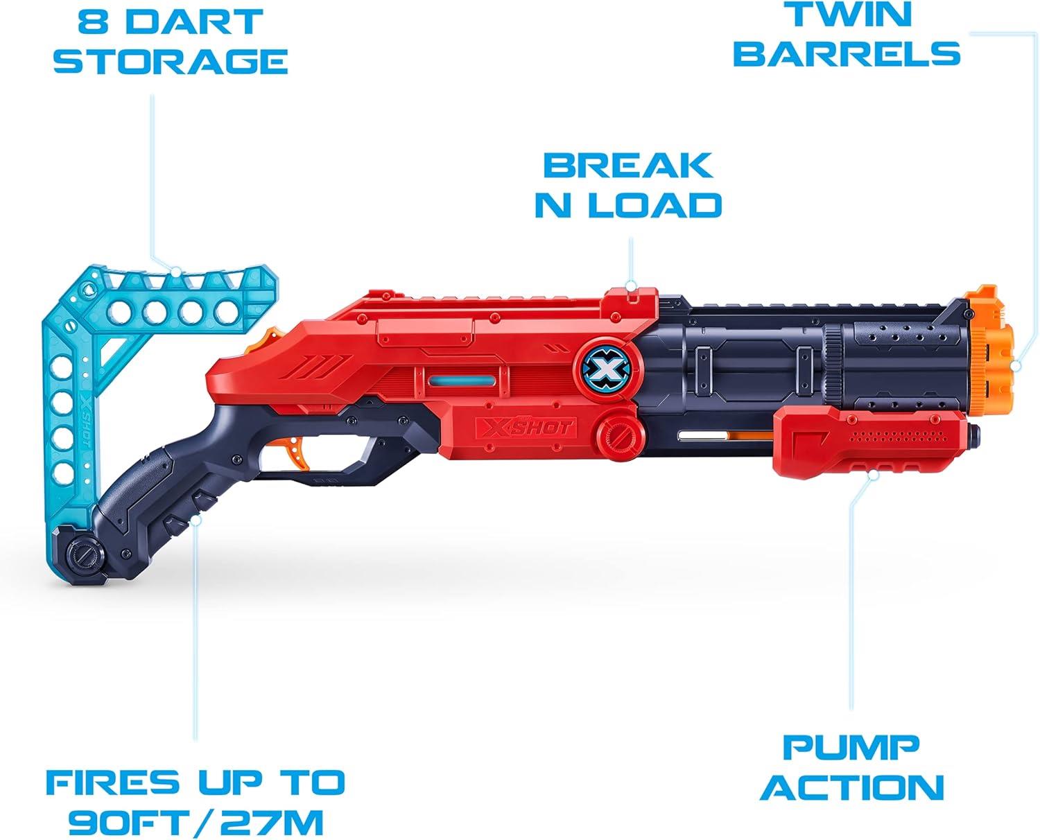 Zuru X-Shot Vigilante Dart Blaster with 4 Cans & 12 Darts