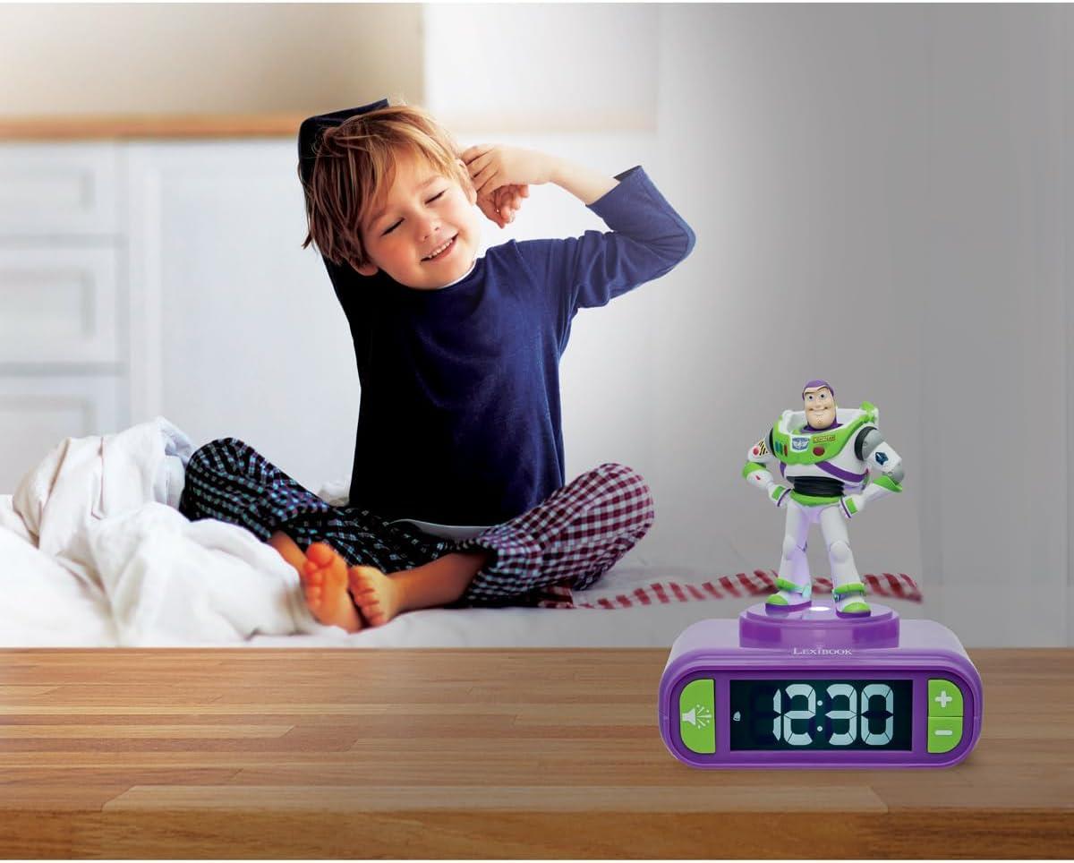 Toy Story 5 Buzz Night Light Alarm Clock with Sounds