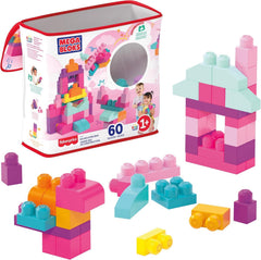 MEGA Bloks 60 Piece Big Building Bag - Pink