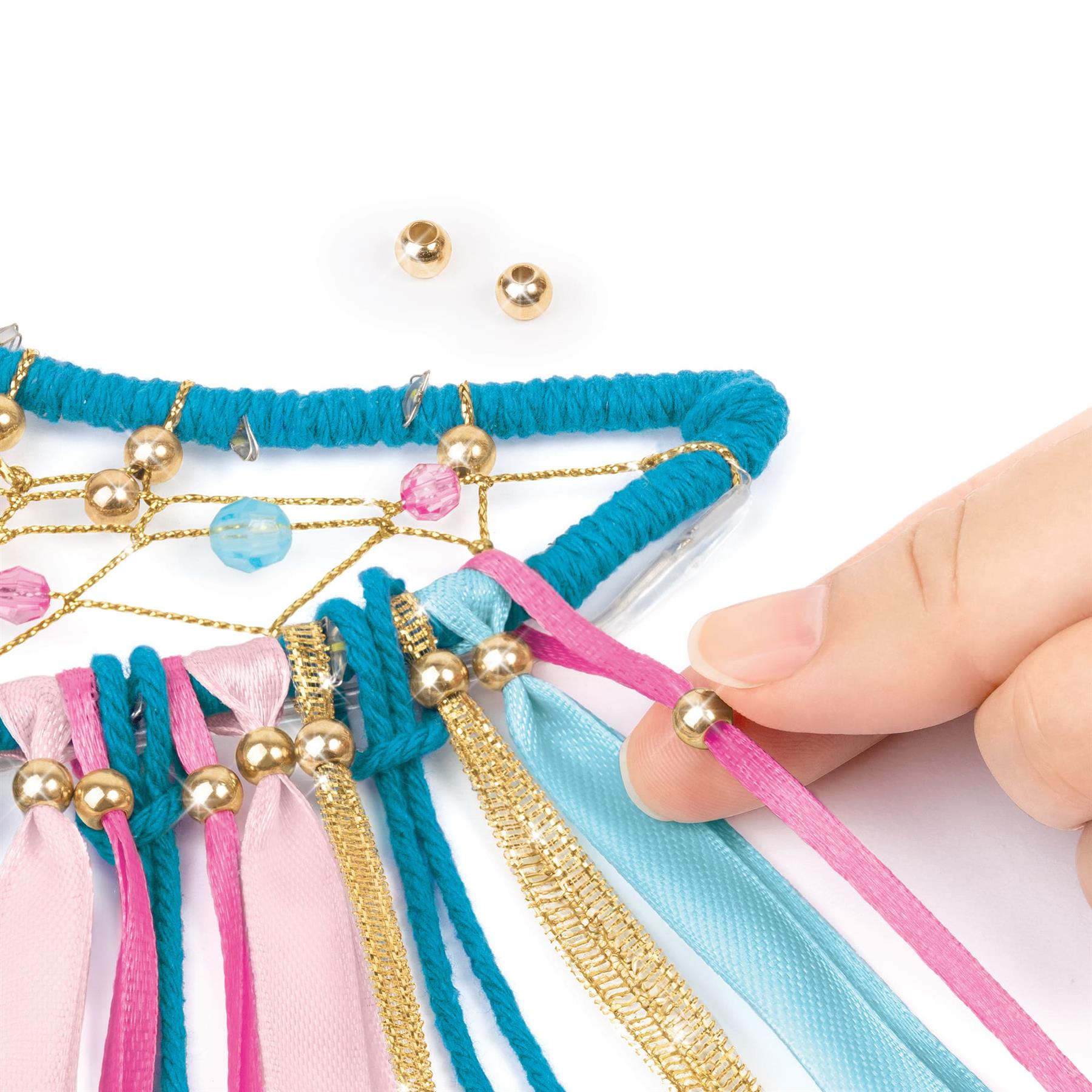 Make It Real Lunar Dream Catcher With Lights Blue