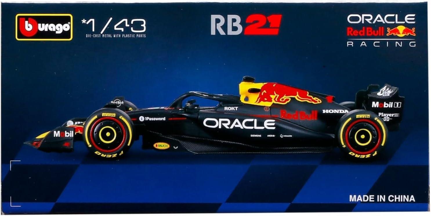 Bhurago F1 1:43 Die-Cast Scale Race Car - Red Bull