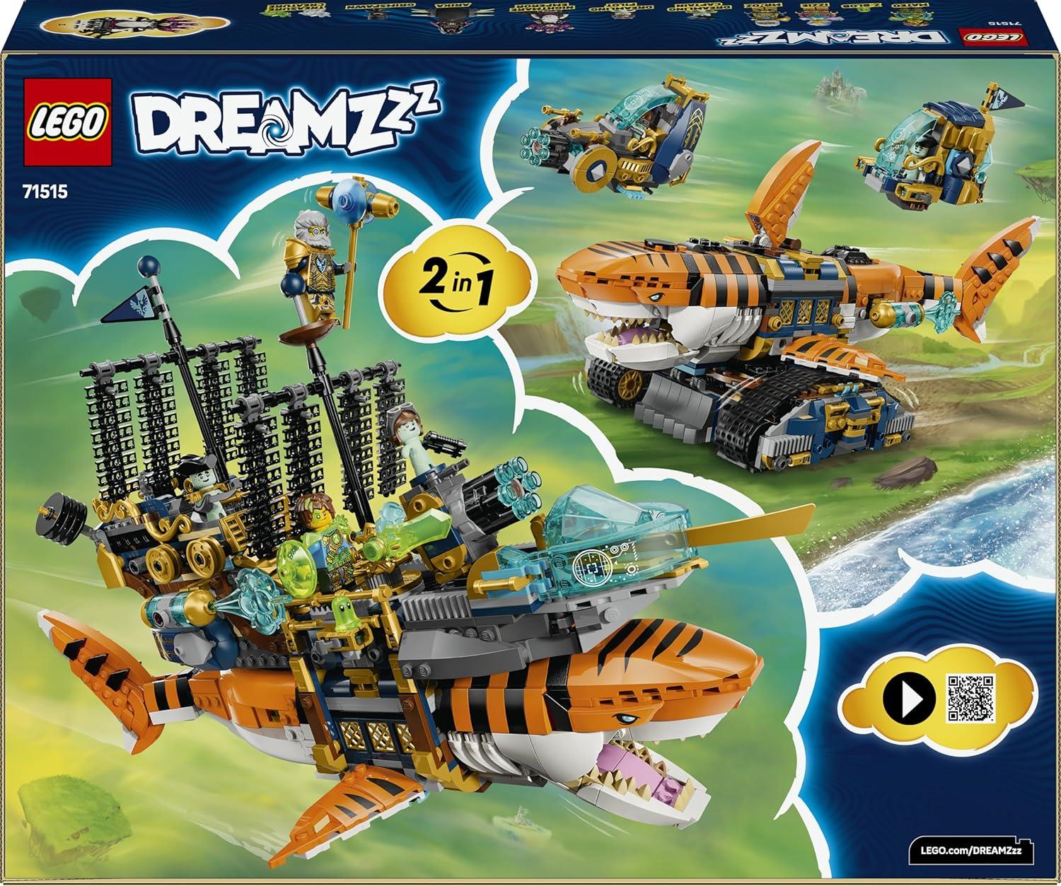 LEGO DREAMZzz 2-in-1 Tiger Shark Tank Toy 71515