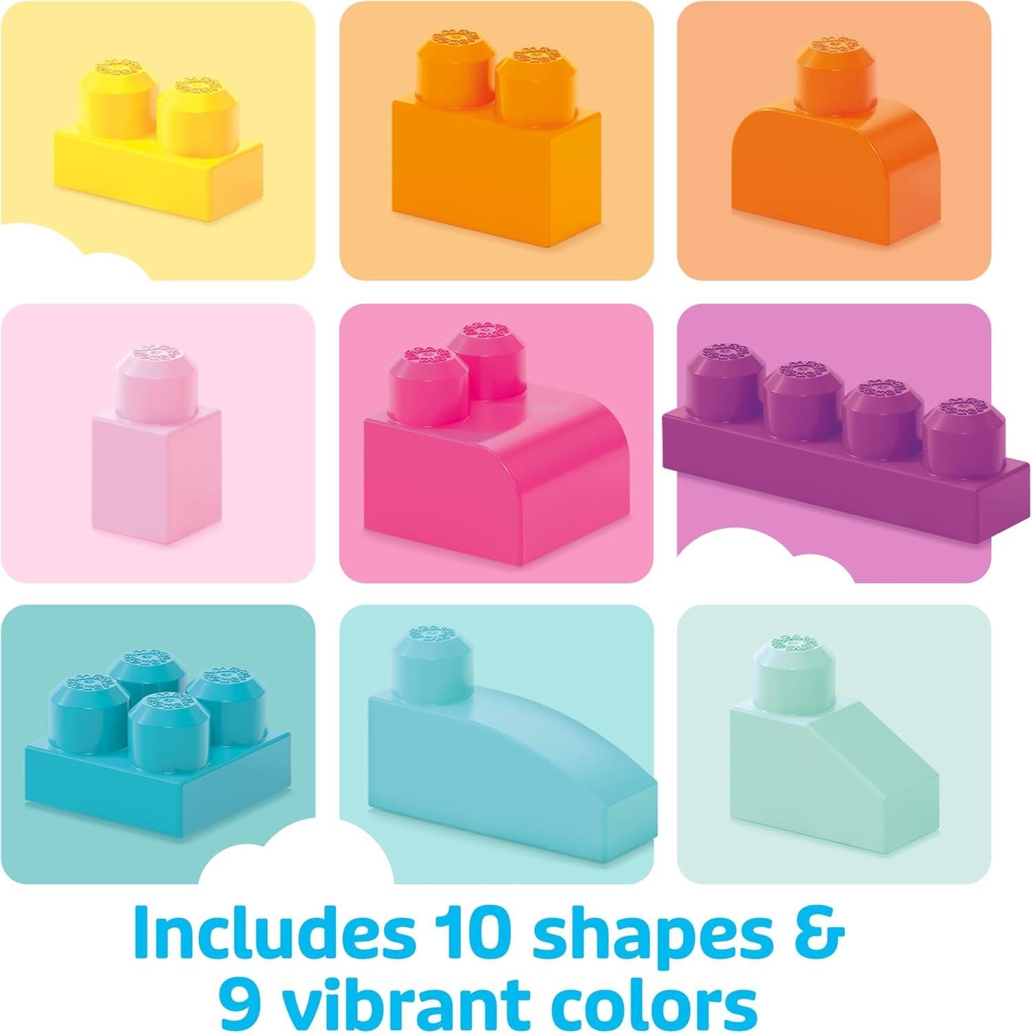 MEGA Bloks 60 Piece Big Building Bag - Pink